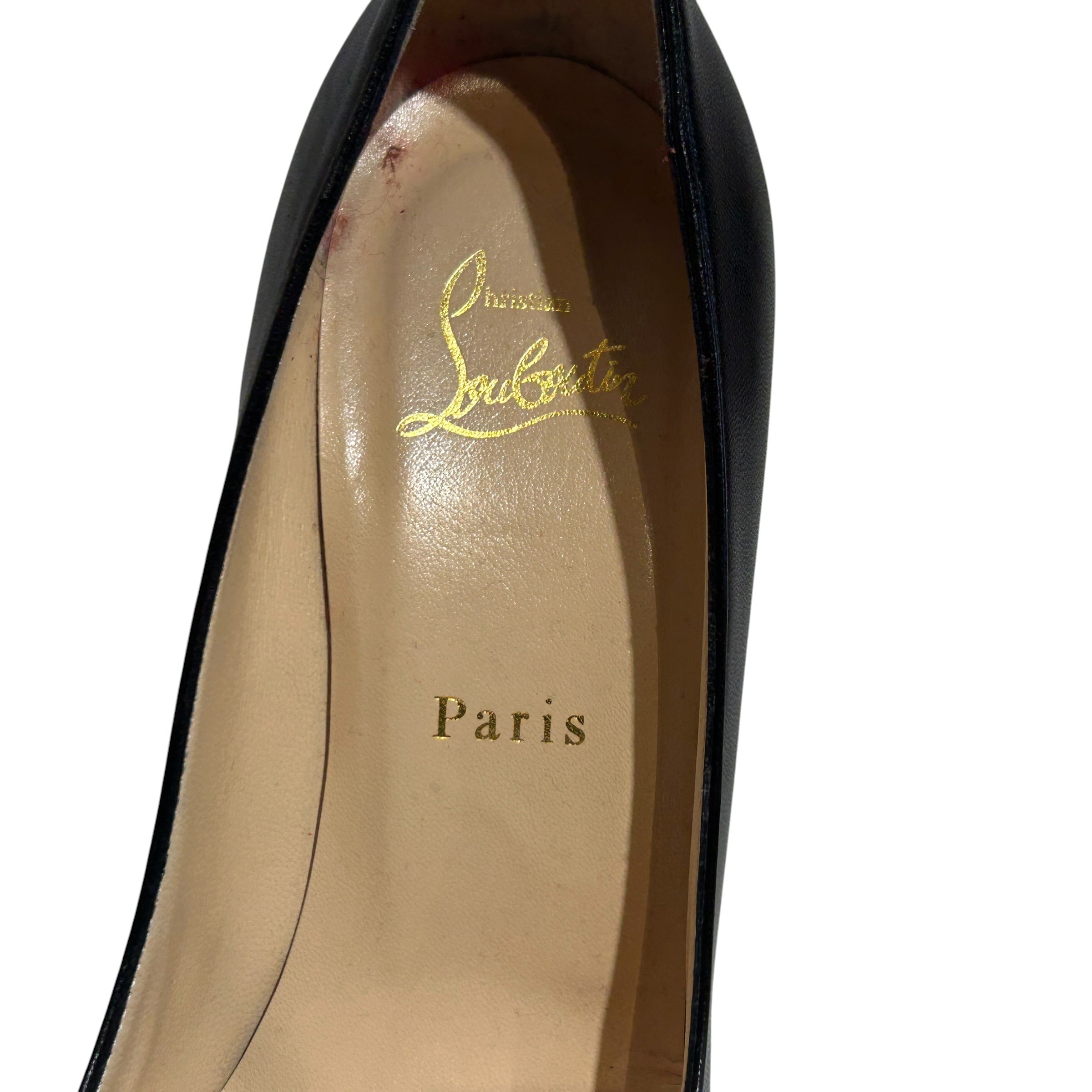 Christian Louboutin/Heels/EU 37.5/BLK/Simple Pump view 3
