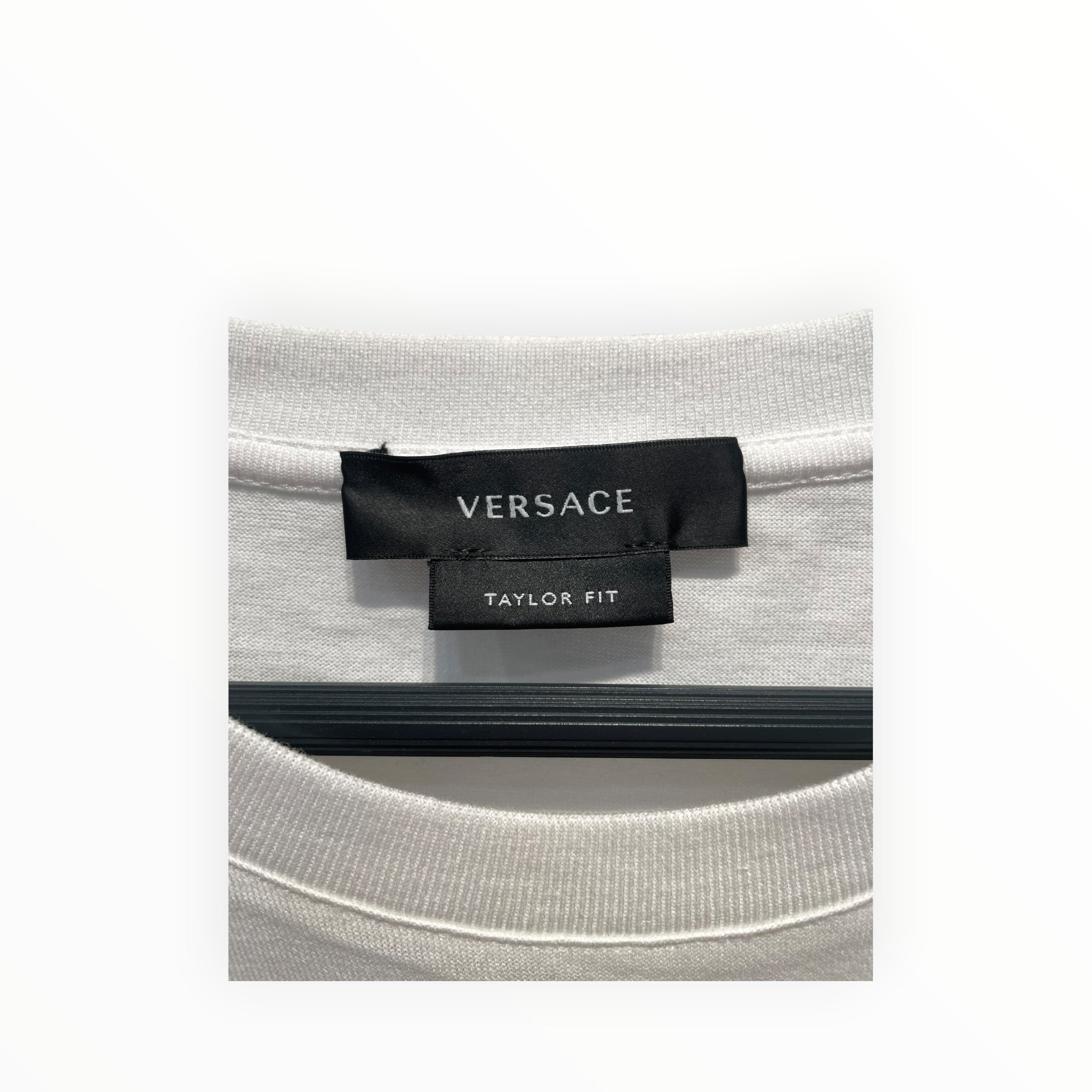 VERSACE/T-Shirt/M/Cotton/WHT/LOGO TEE view 3