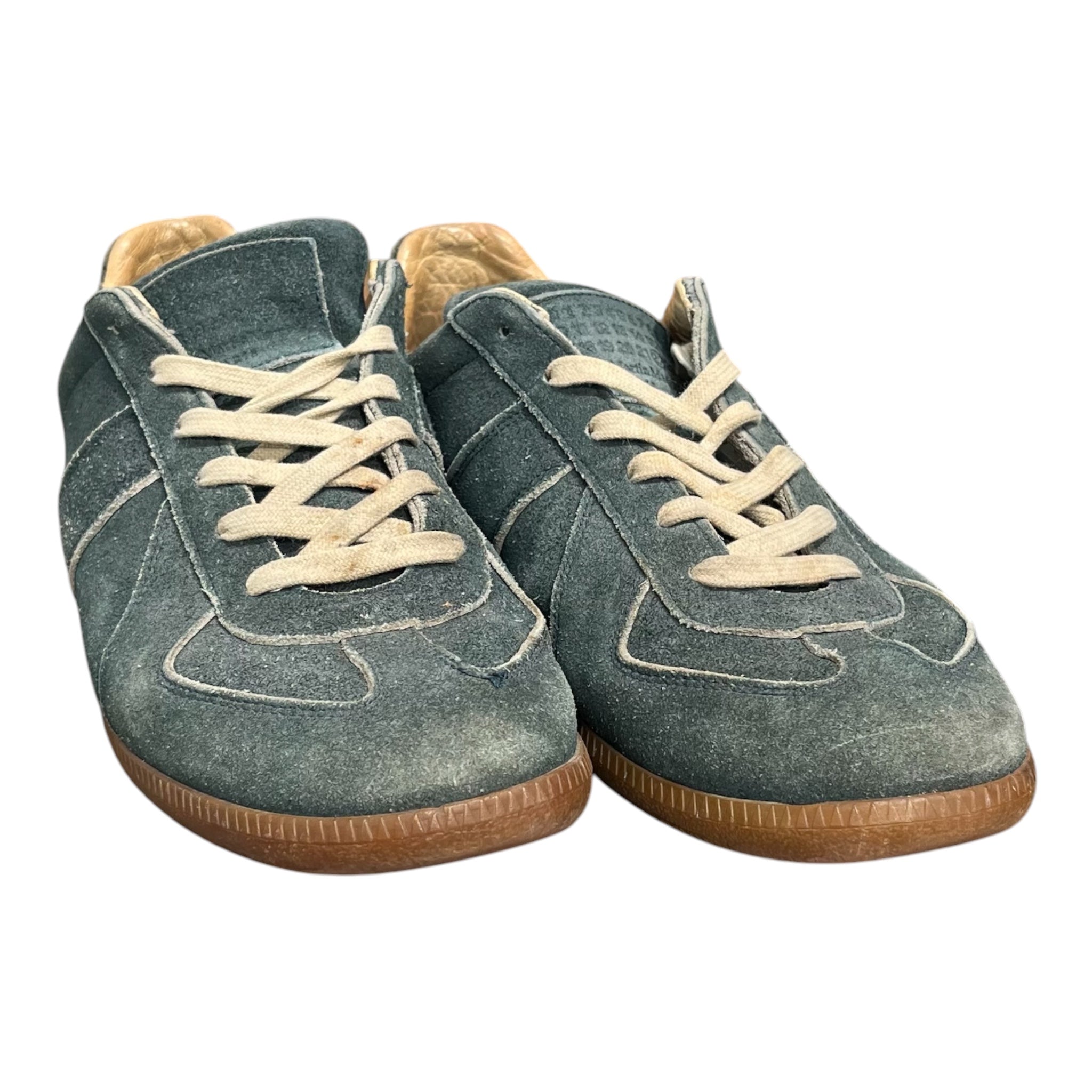 Maison Margiela/Low-Sneakers/EU 42/Suede/GRN/REPLICA 22 CLASSIC GUM SOLE