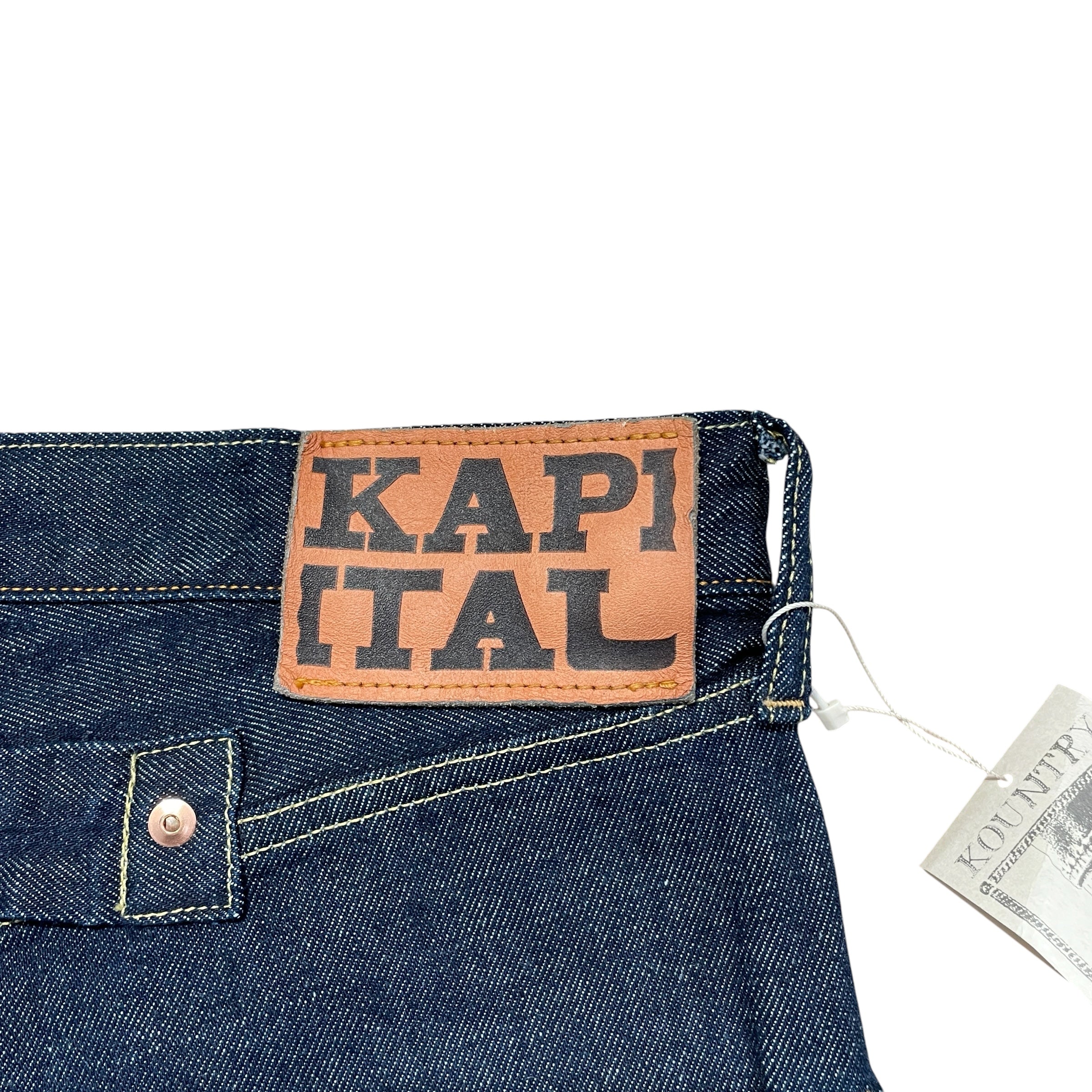 KAPITAL/Slacks/29/Denim/NVY/SKELETON BONES view 4