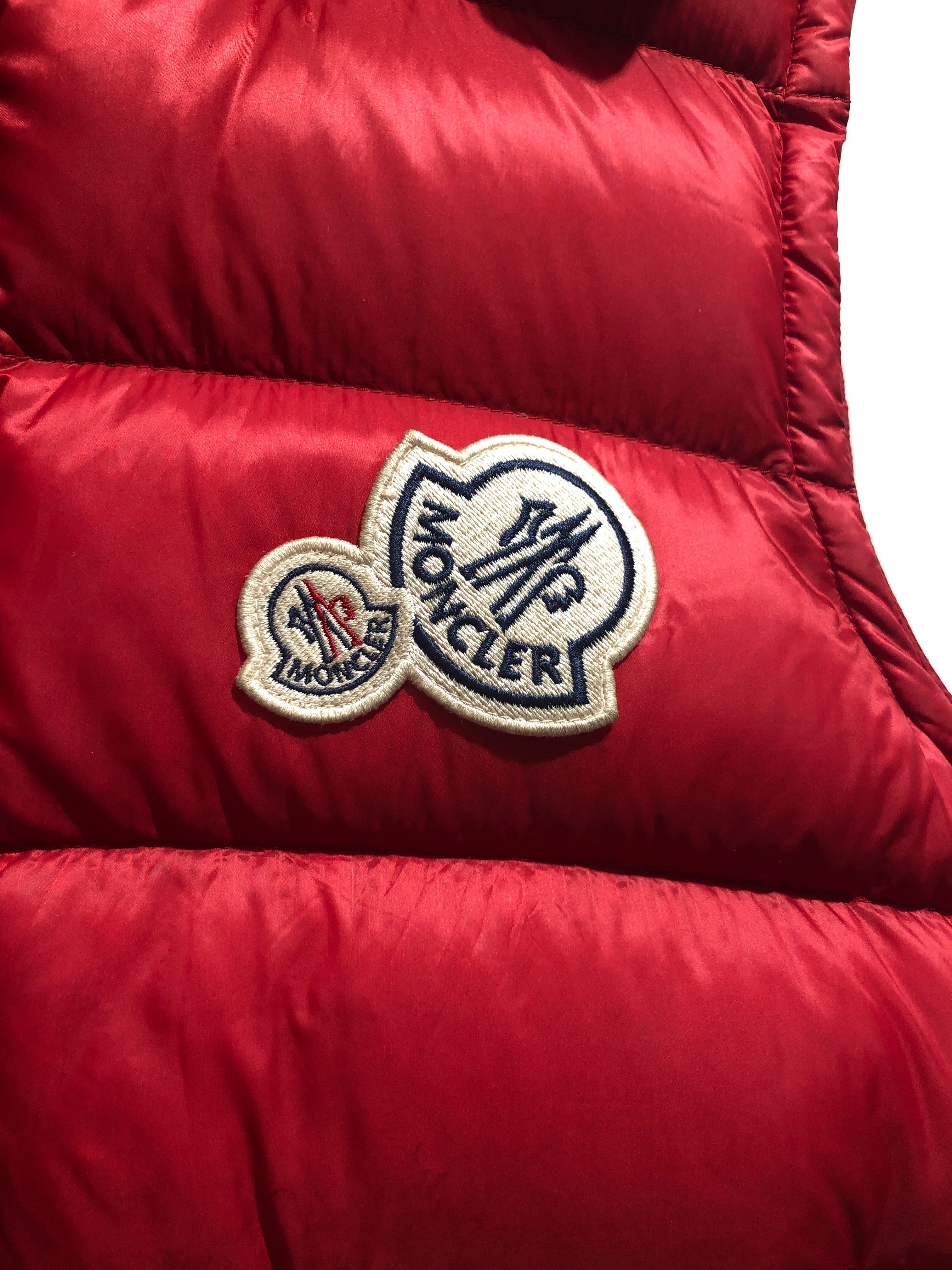MONCLER/Puffer Vest/M/Polyester/RED/Hooded Puffer Vest view 5