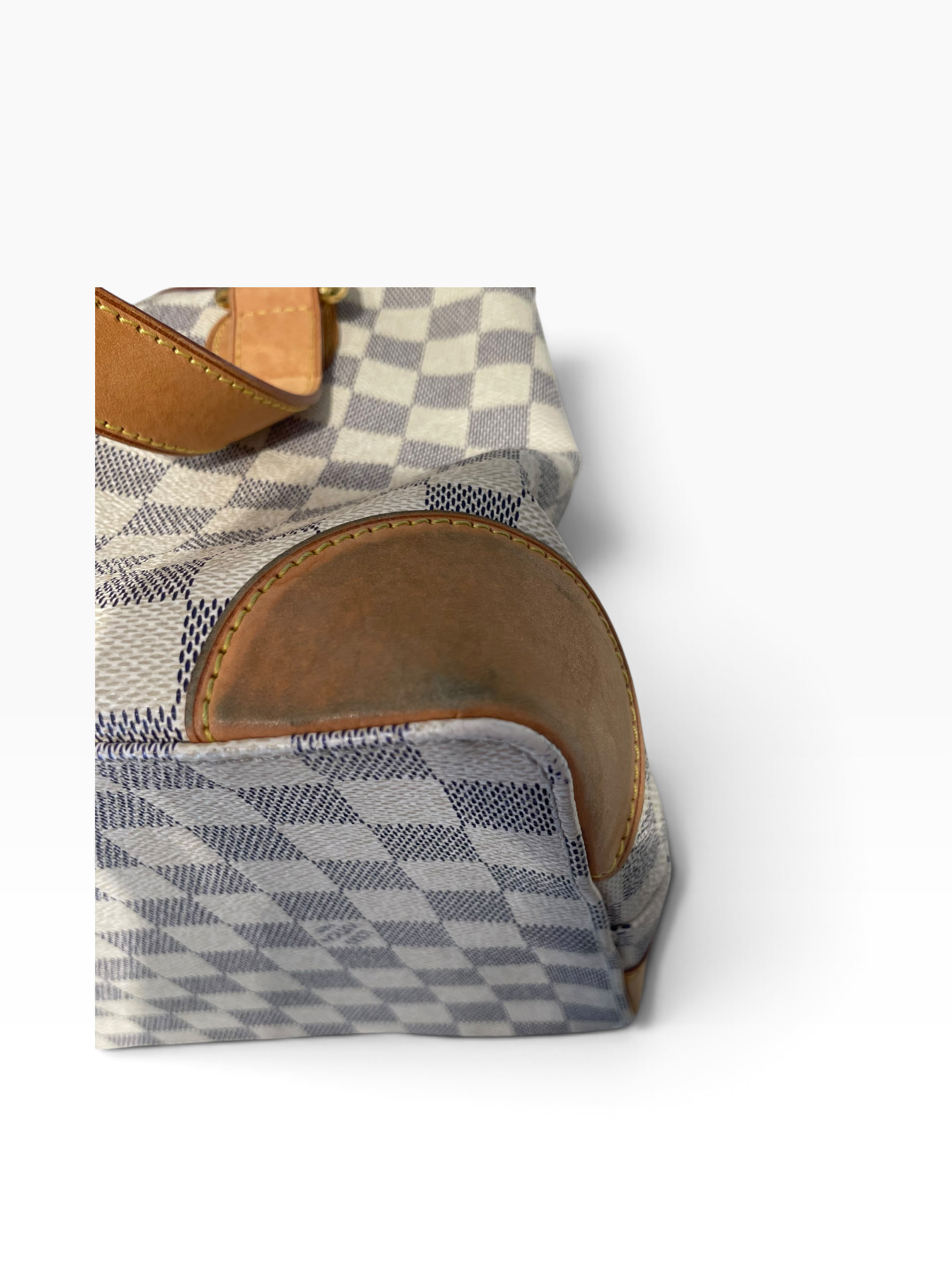 LOUIS VUITTON/Hand Bag/Monogram/Leather/WHT/HAMSTEAD PM DAMIER view 9