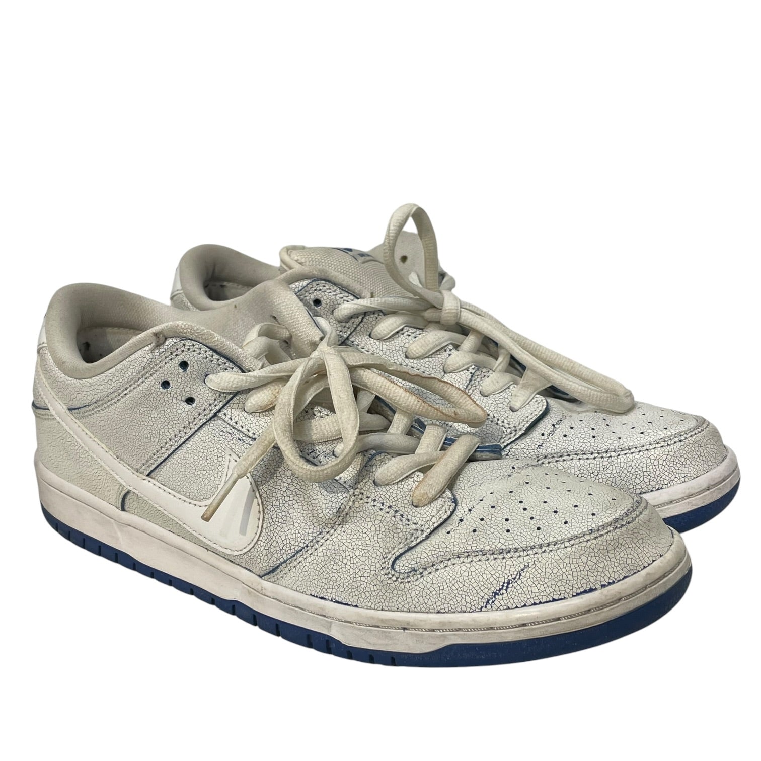NIKE/SB DUNK LOW PRO PRM/Low-Sneakers/US 11.5/Leather/WHT/CJ6884-100 view 1