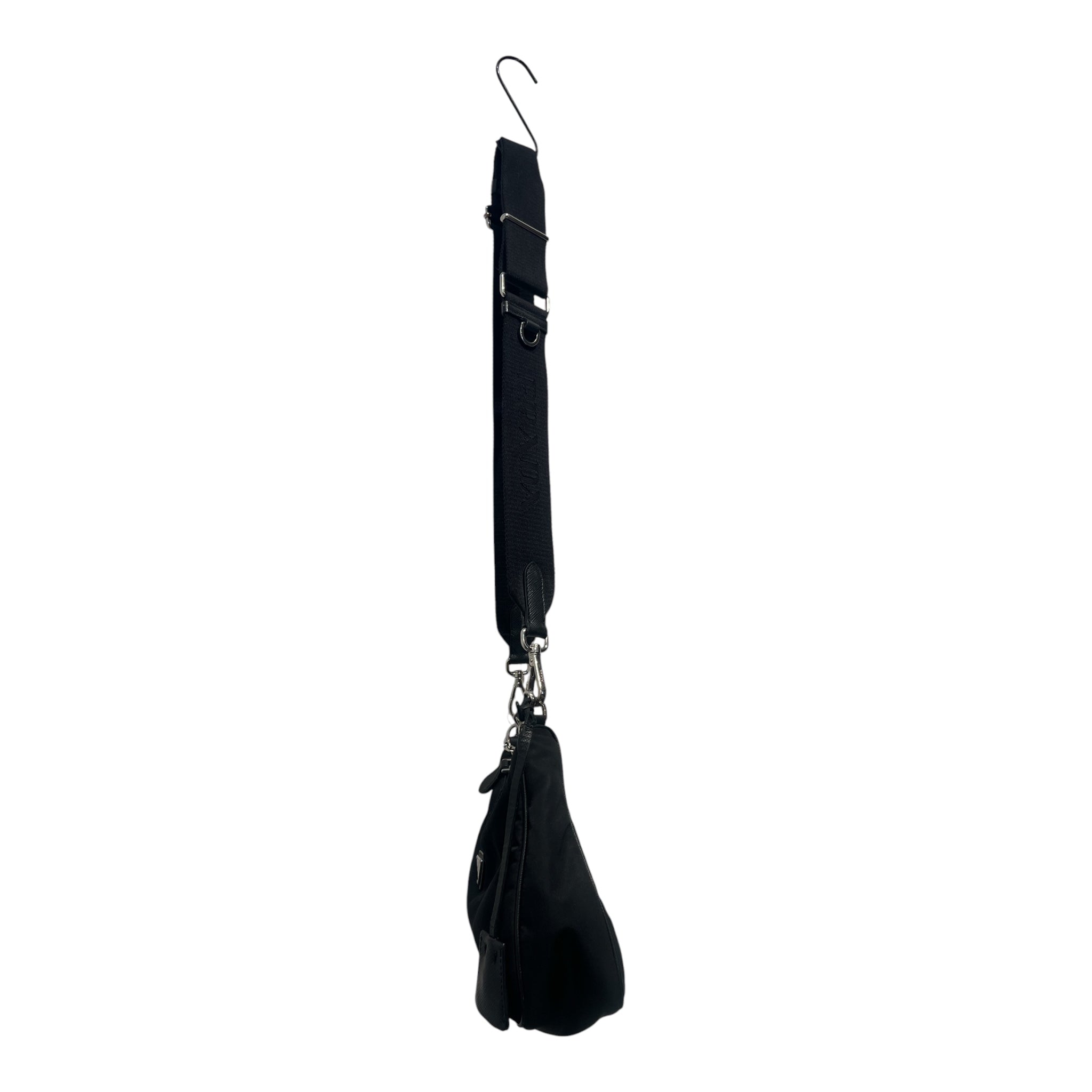 PRADA/Hand Bag/Nylon/BLK/SAFFIANO LEATHER RE-EDITION 05 view 2
