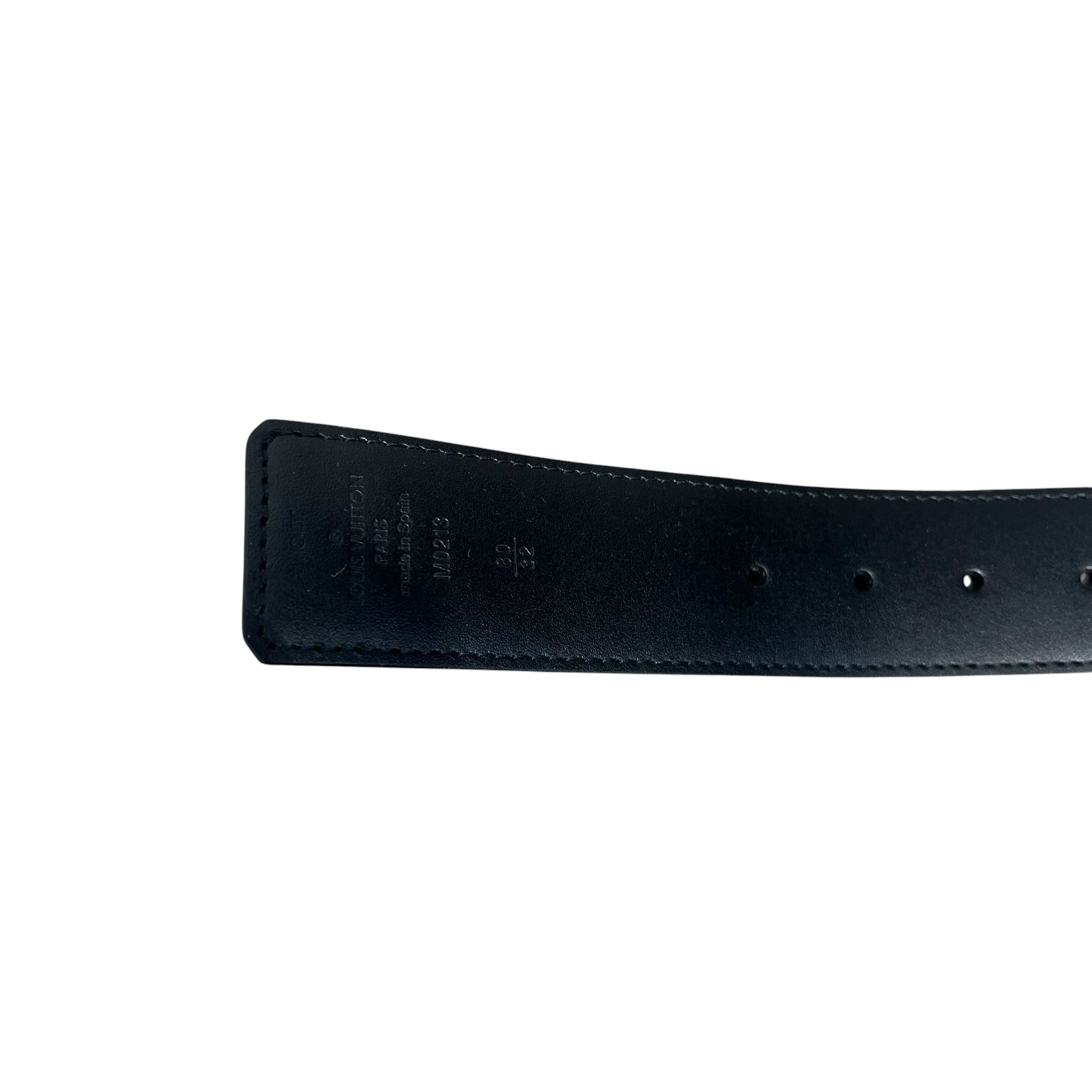 LOUIS VUITTON/Belt/Monogram/BLK/M's/DAIMER CHECK SIZE 32 view 3