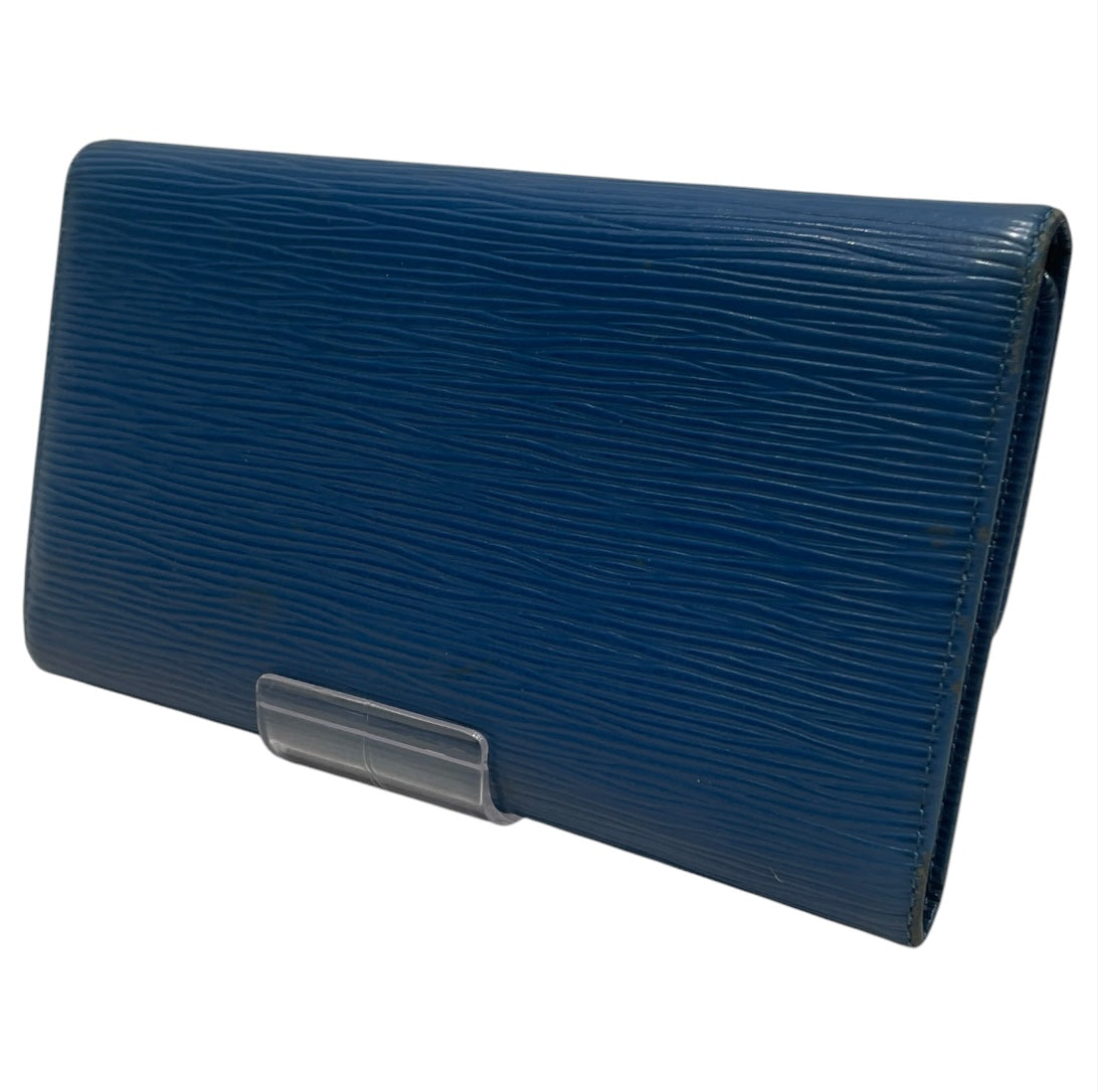 LOUIS VUITTON/Long Wallet/Leather/BLU/L's/elipse blu view 2