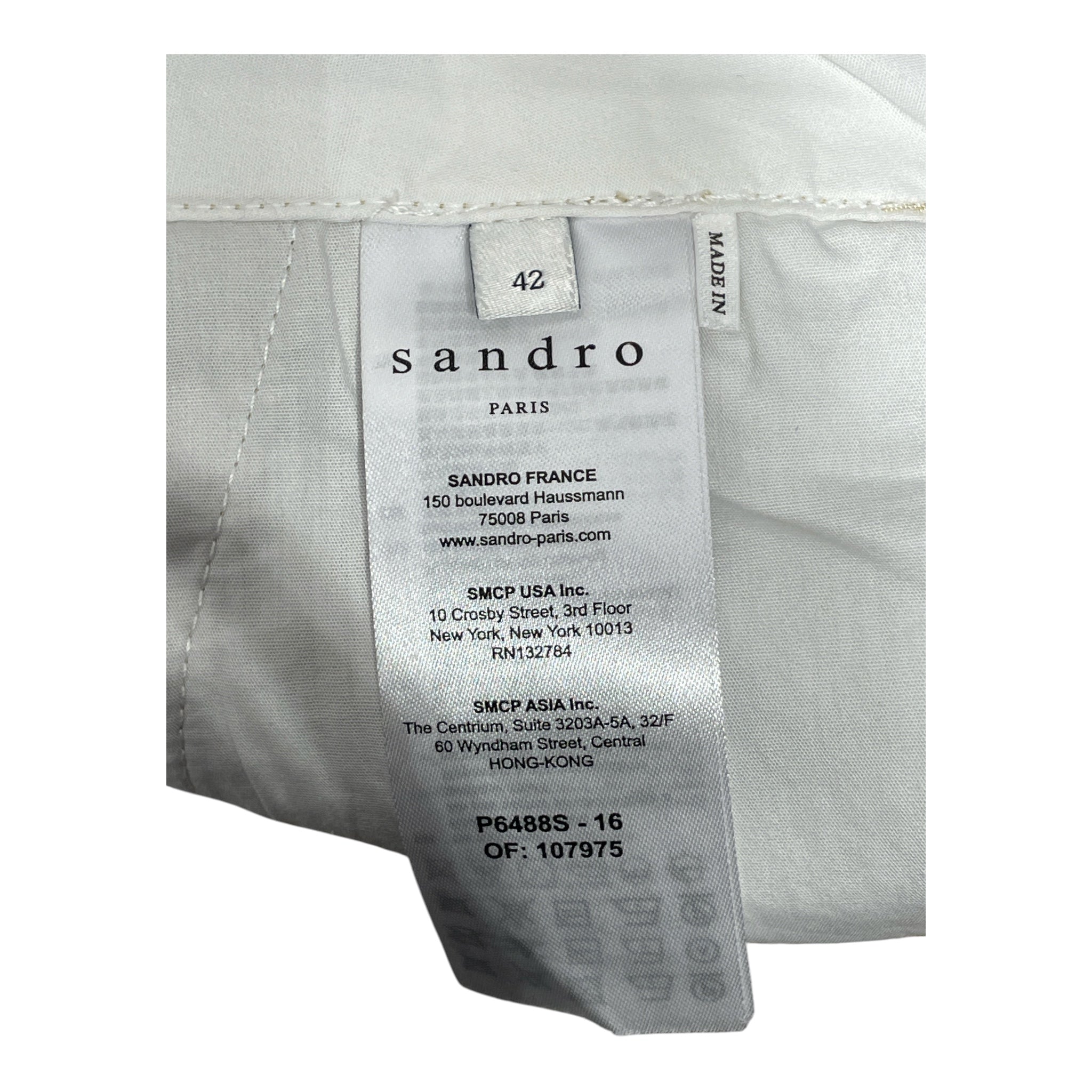 sandro/Pants/42/Cotton/KHK/Khaki Sandro Pants view 4