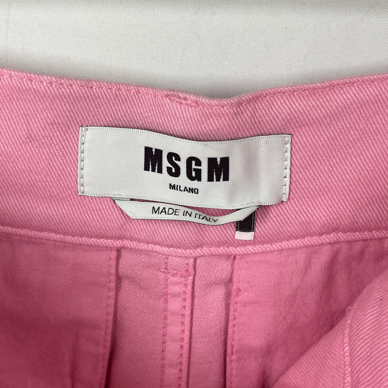 MSGM/Shorts/14/Cotton/PNK/W/Belt