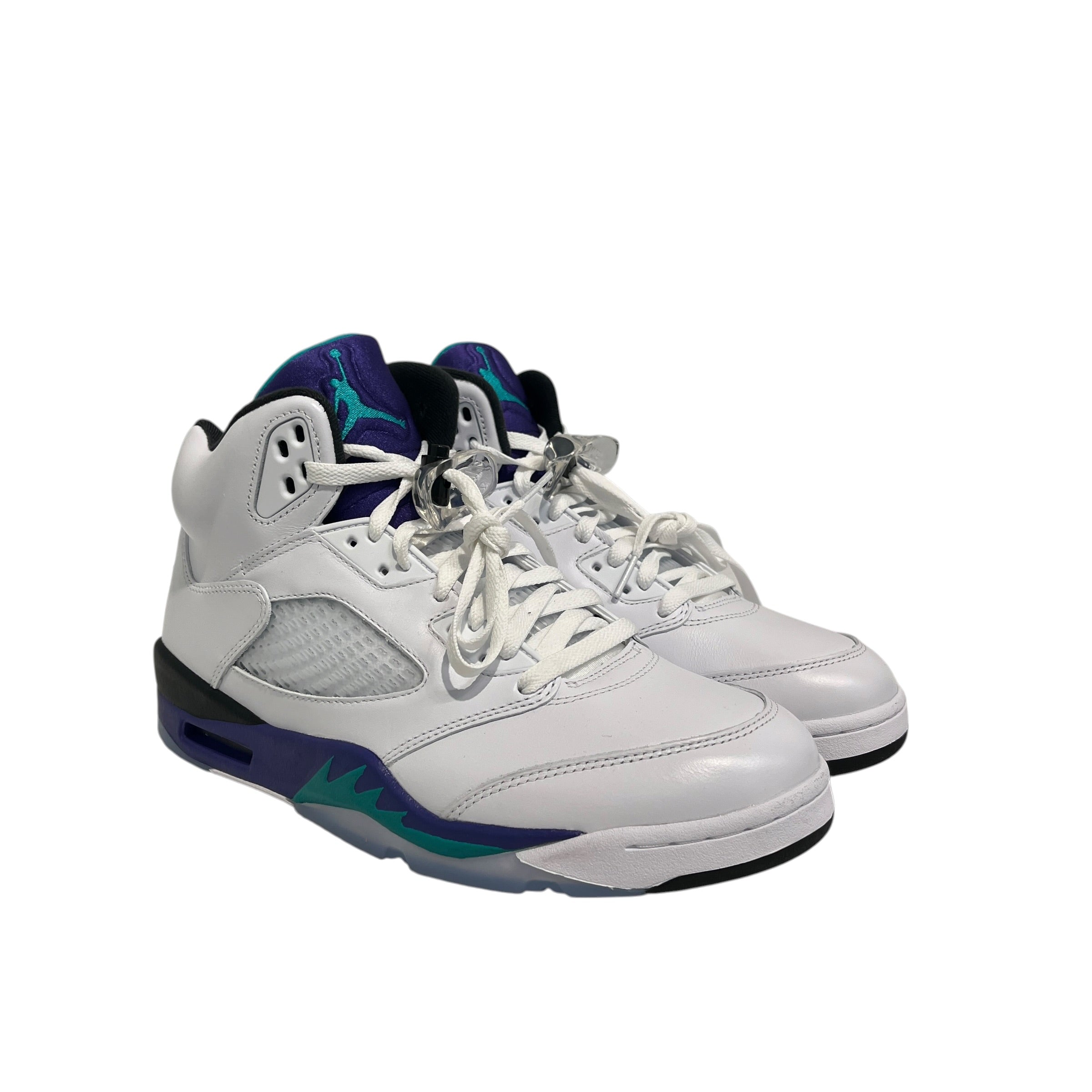 JORDAN BRAND/Hi-Sneakers/US 10.5/Leather/WHT/grape 5s 2025 view 1