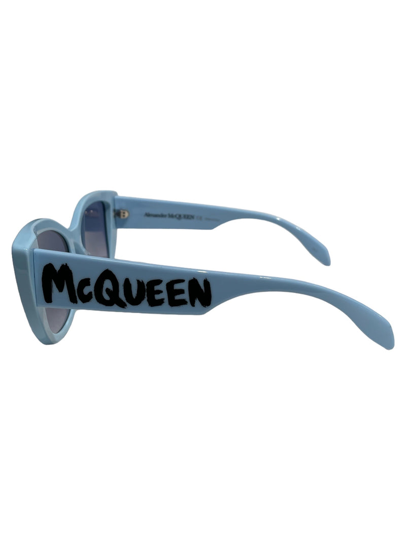 Alexander McQueen/Sunglasses/Celluloid/BLU/wideframe glass
