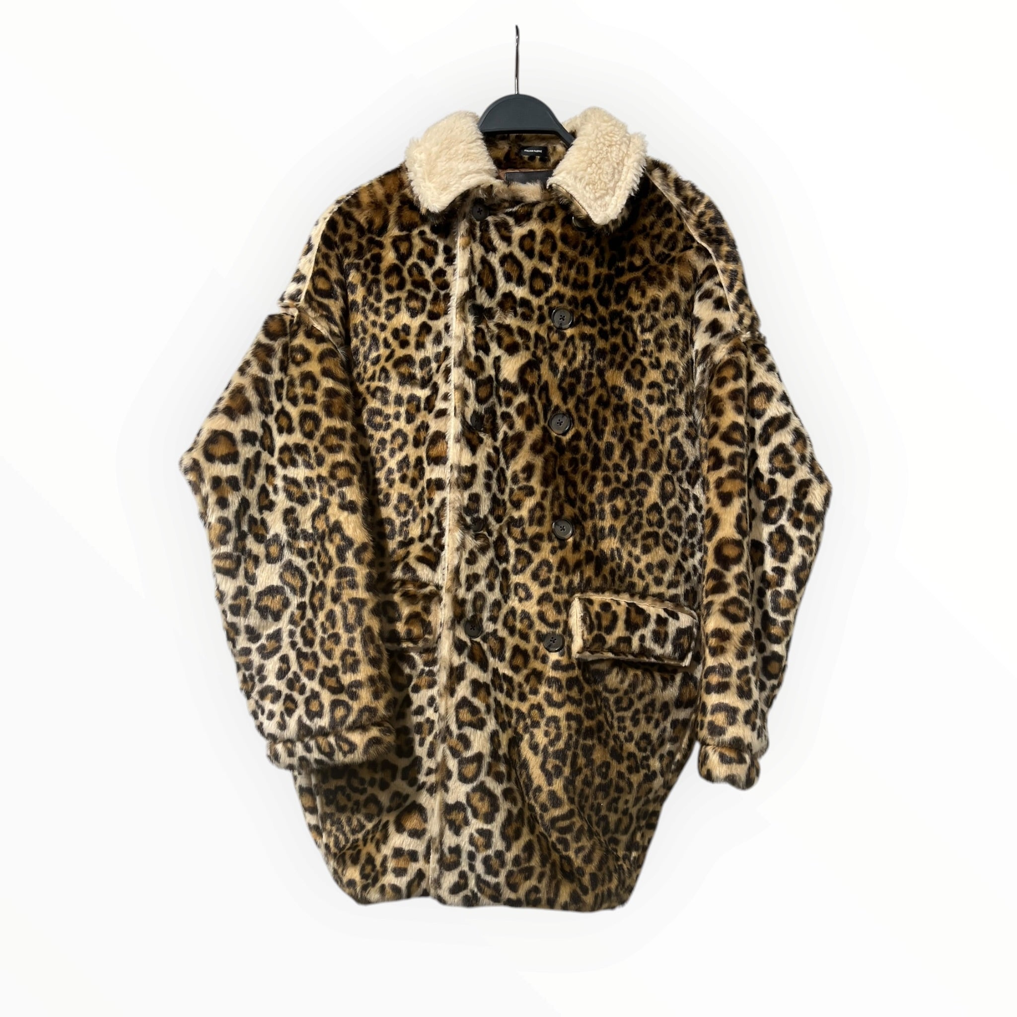 R13/Coat/XS/Leopard/Polyester/BRW/Double Breasted/HUNTER JACKET view 1