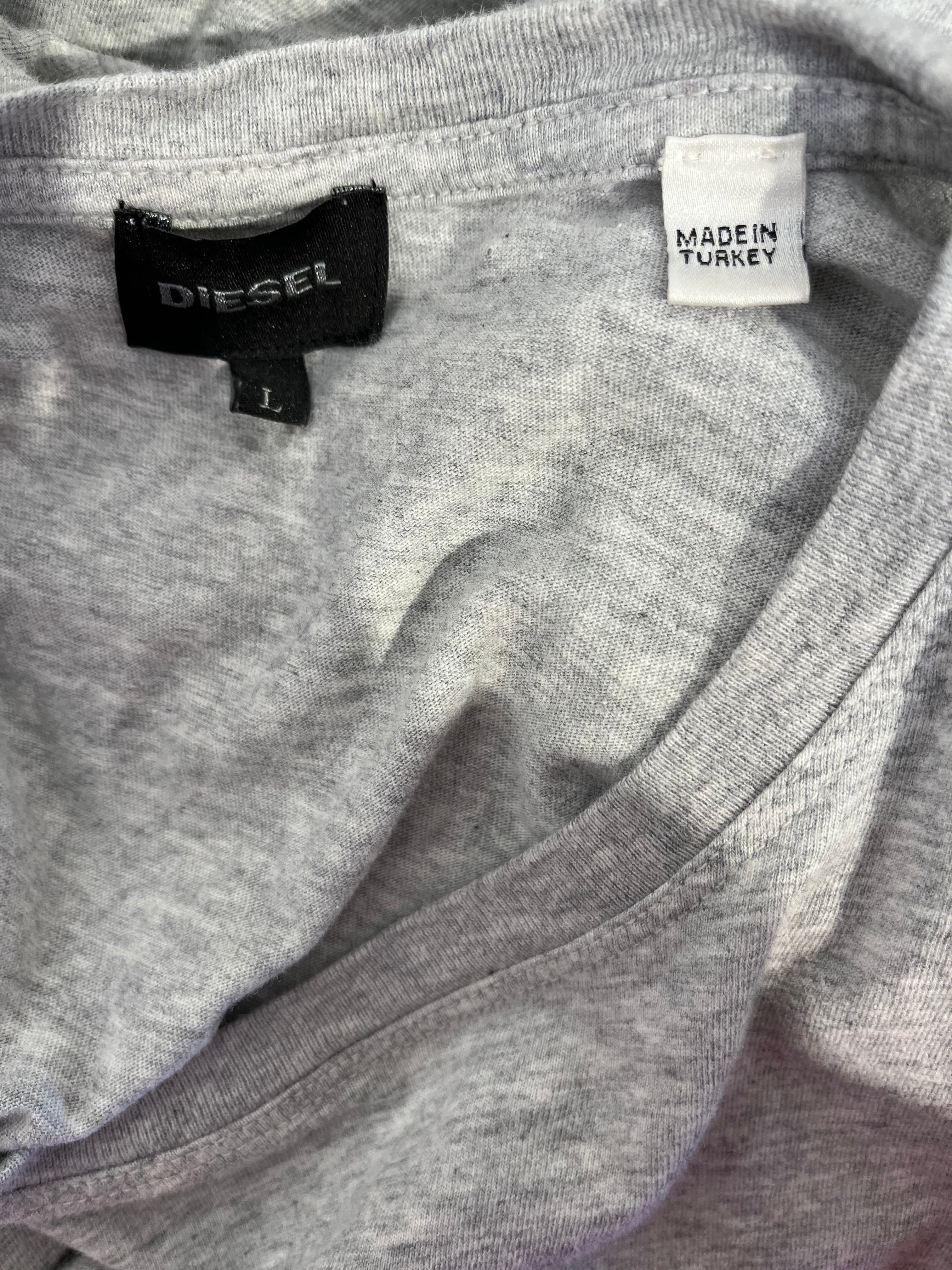 DIESEL/T-Shirt/L/Cotton/SLV/WOLF HOWLING GRAPHIC view 3