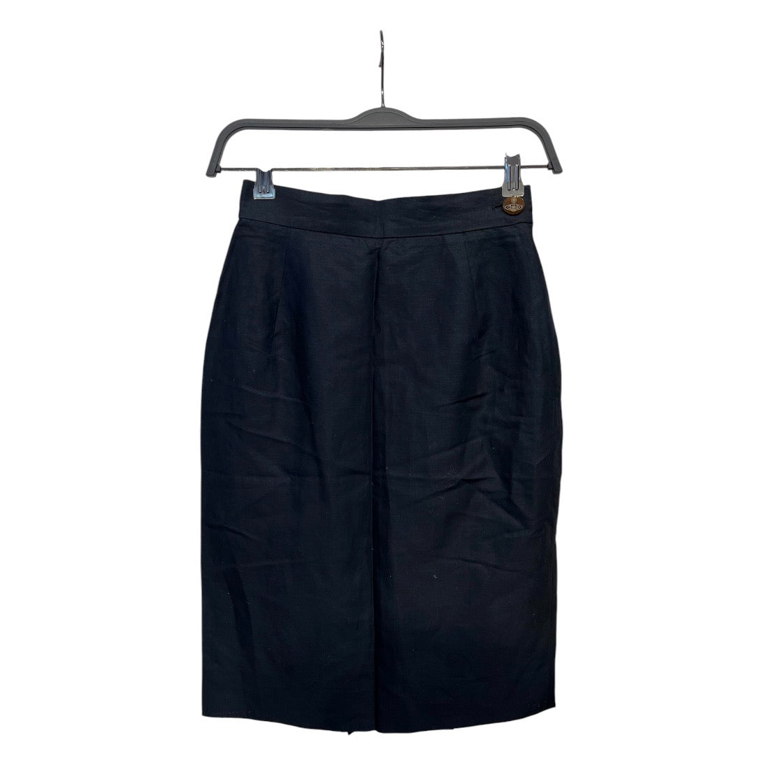 Vivienne Westwood RED LABEL/Long Skirt/2/Cotton/NVY/navy long skirt view 1