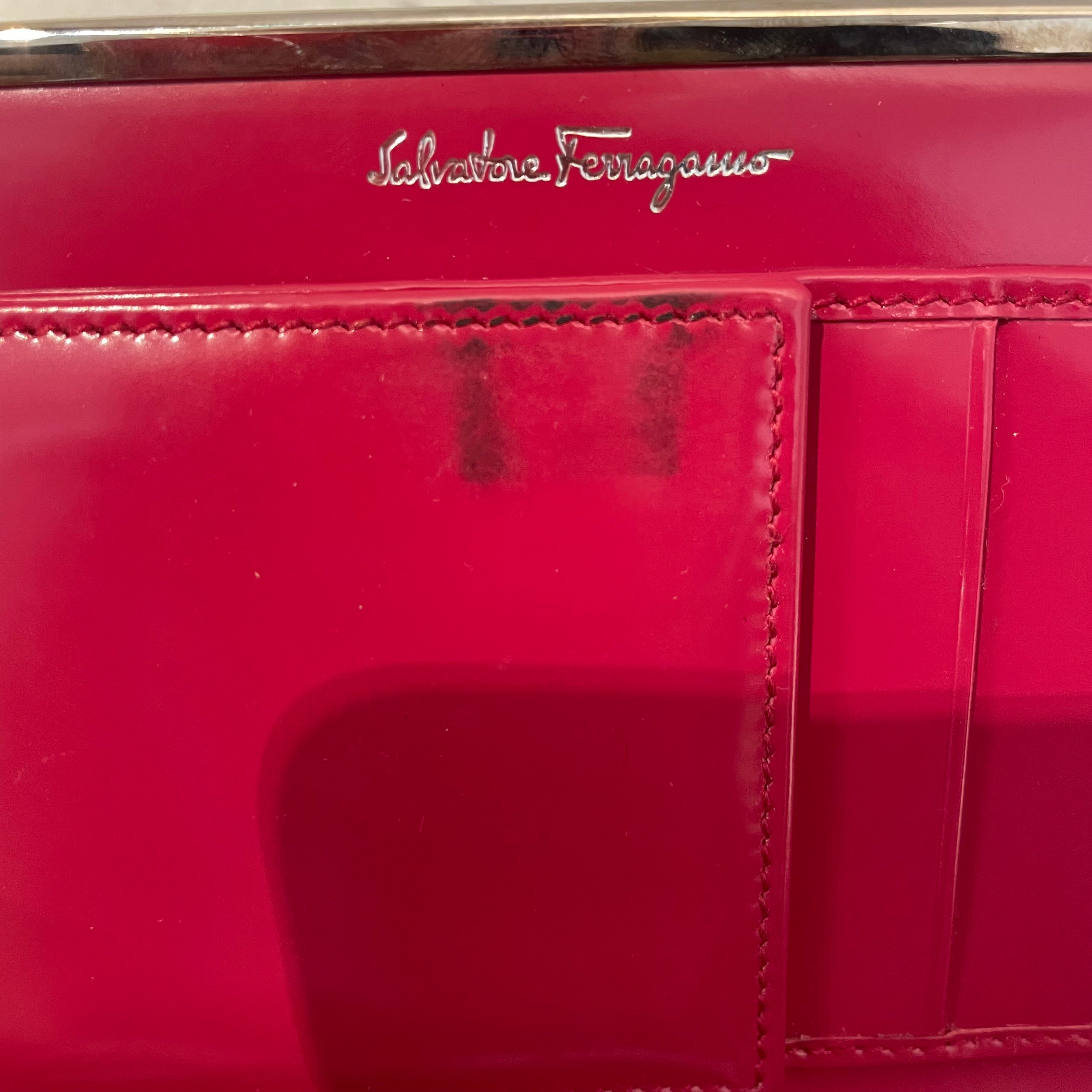 Salvatore Ferragamo/Long Wallet/Leather/BLK/L's/Gancini Continental wallet view 6