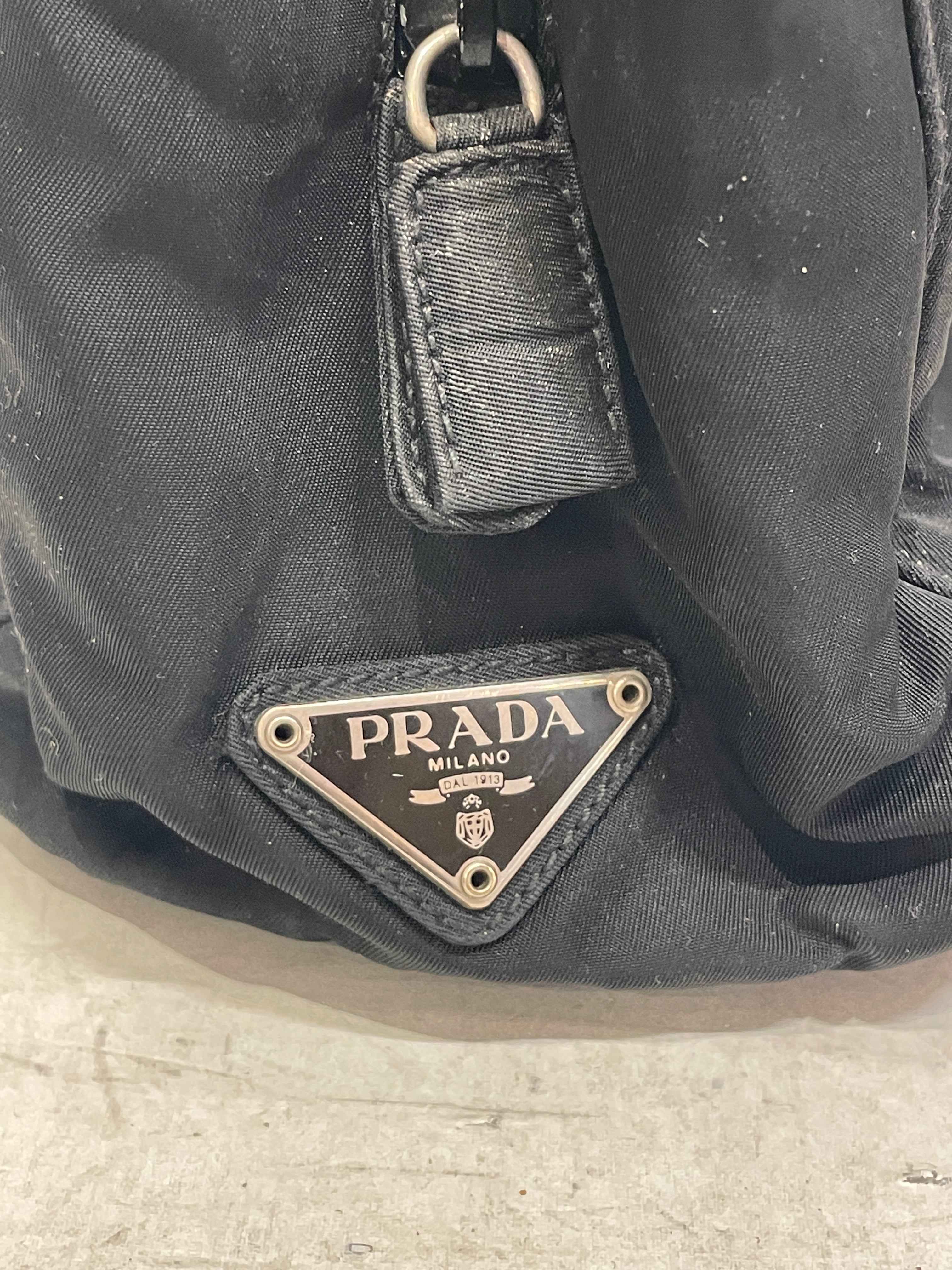 PRADA/Bag/Nylon/BLK/CLEARHANDLES view 4