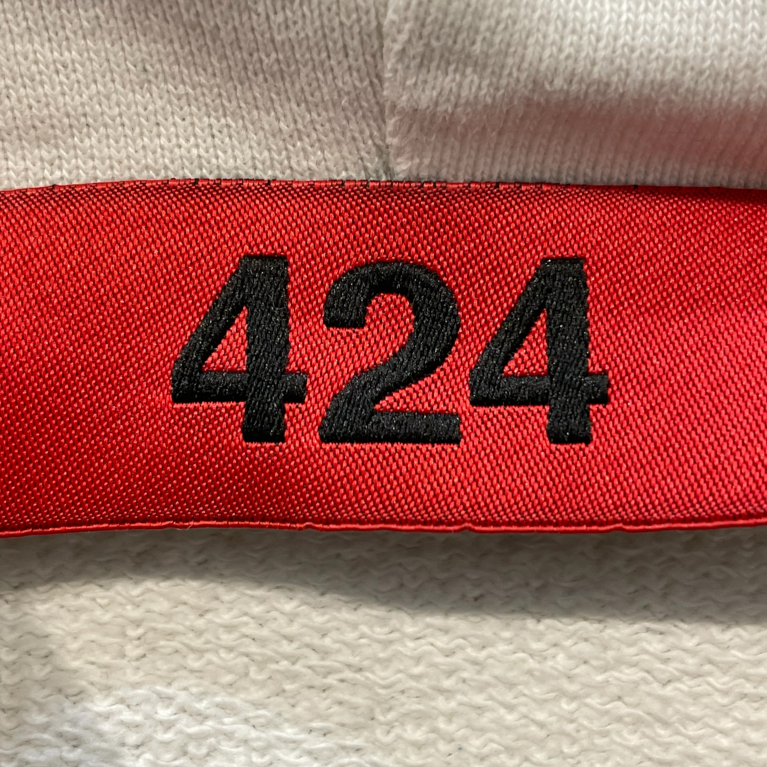 424(FourTwoFour)/Hoodie/XXXL/Cotton/WHT/MG HOODIE W/ GRN view 3