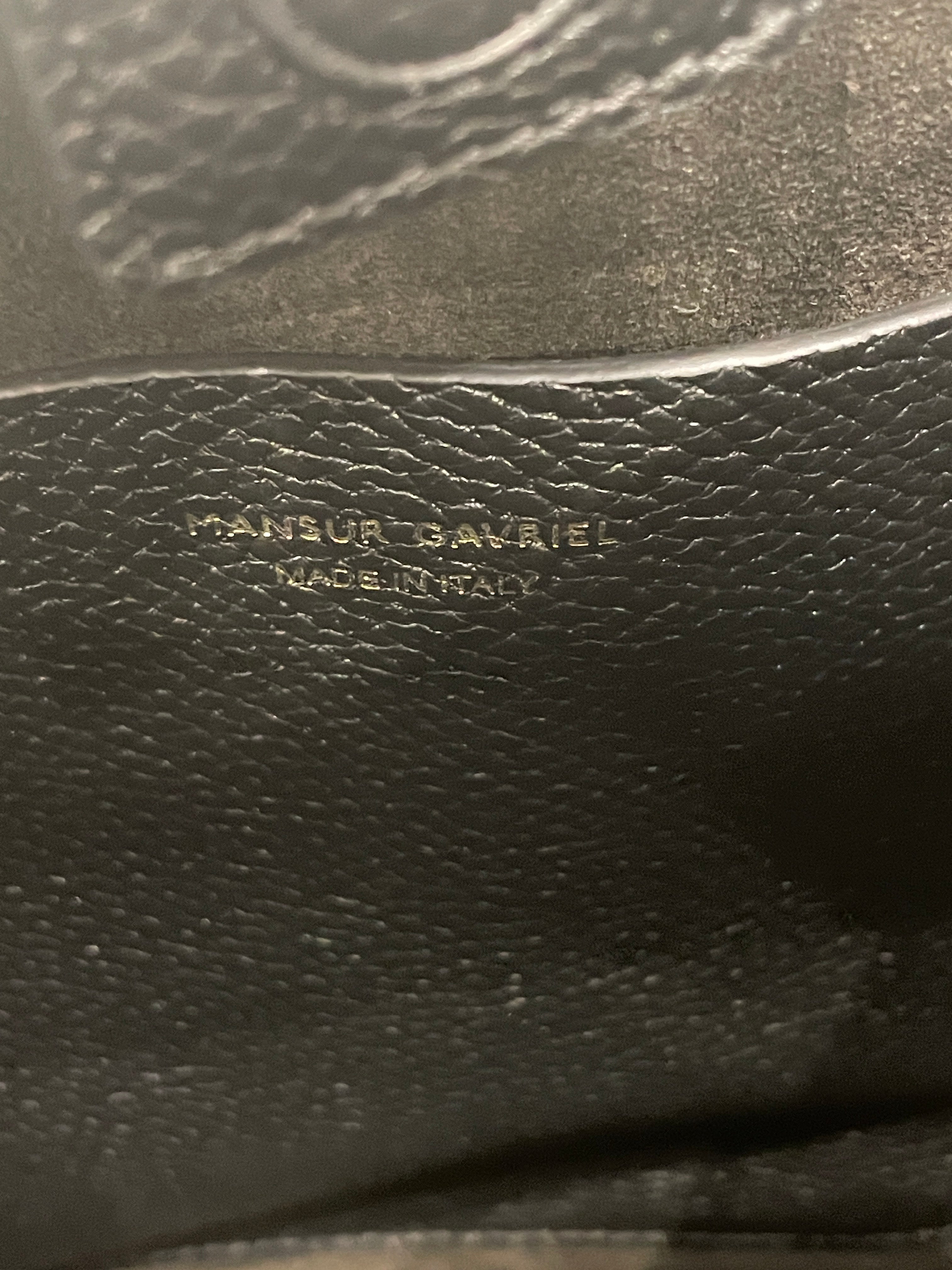 Mansur Gavriel/Tote Bag/Leather/BLK/MINI GOLD LOGO view 3