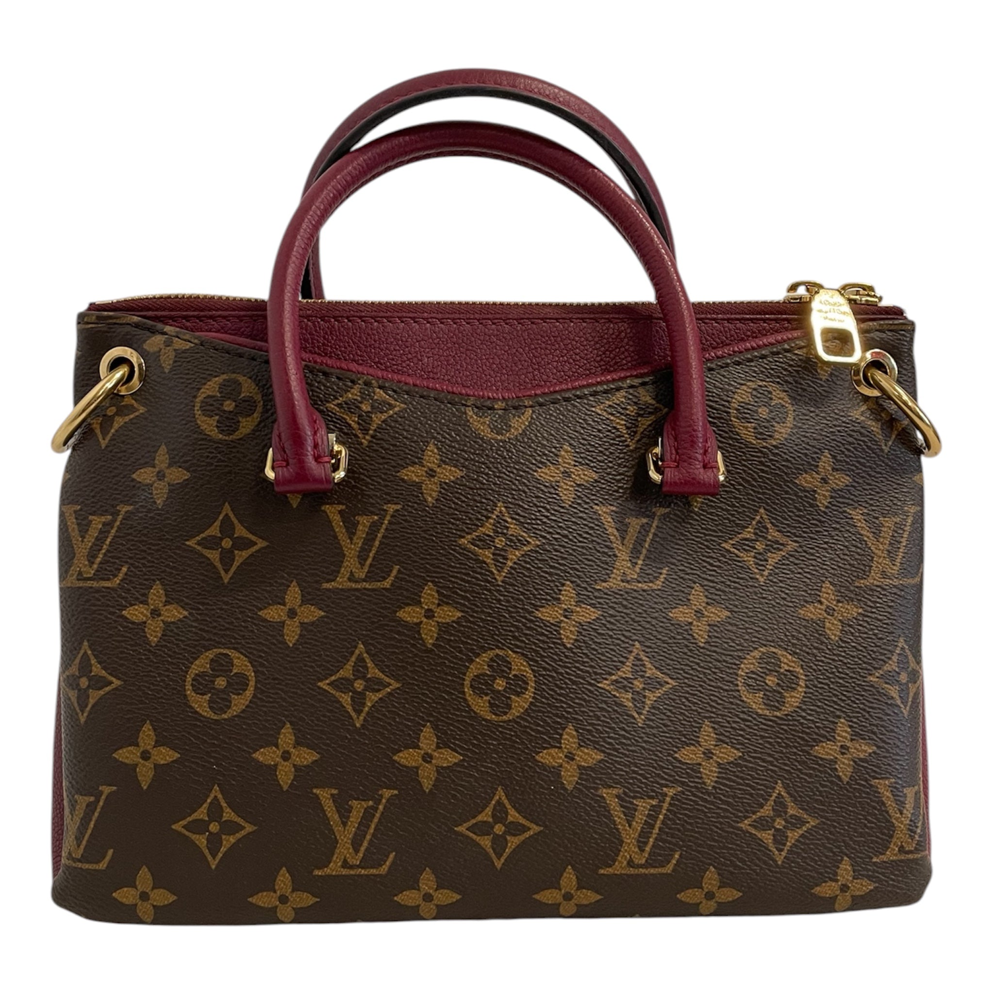 LOUIS VUITTON/Bag/Monogram/Leather/BRW/pallas BB raisin burgandy view 1