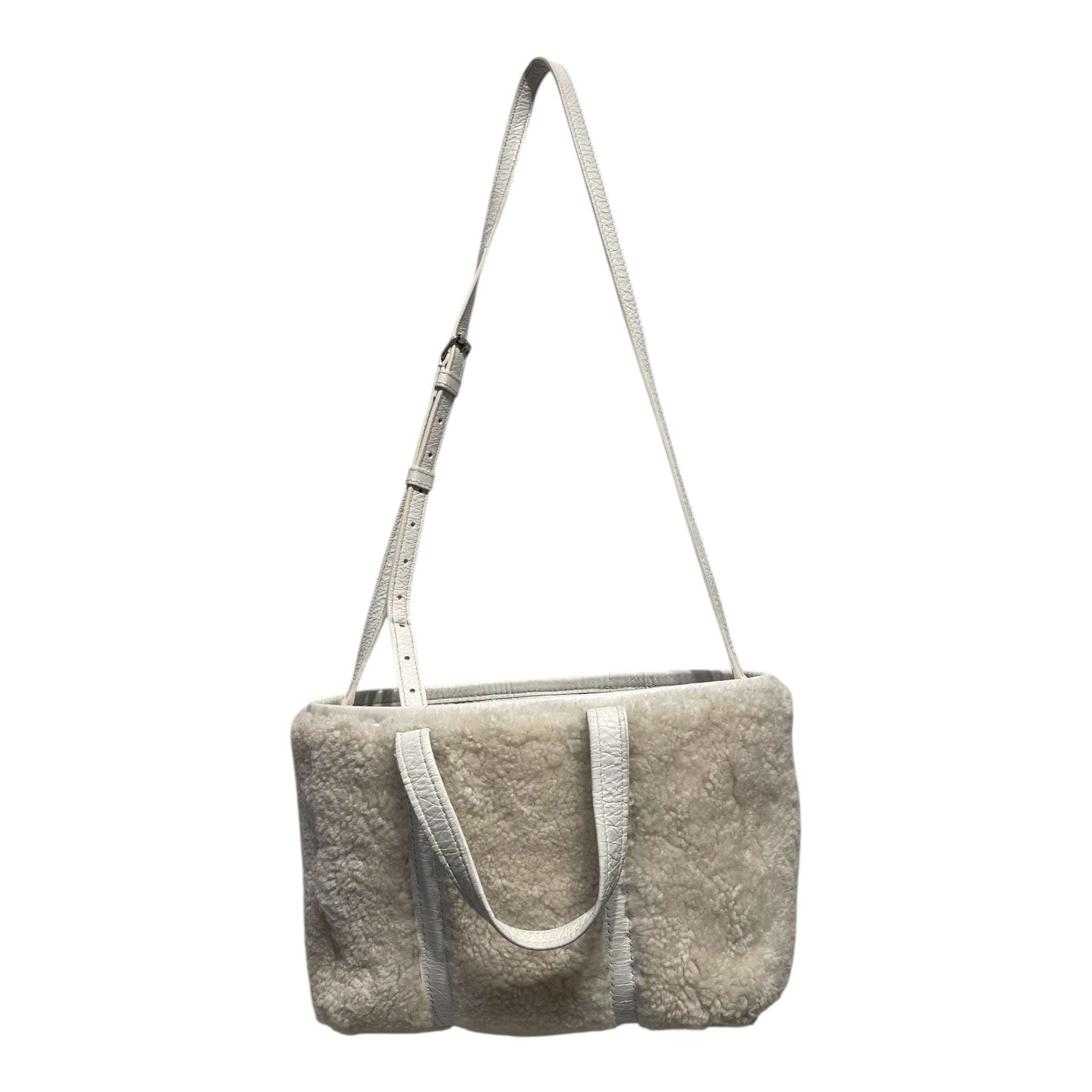BALENCIAGA/Hand Bag/Wool/WHT/sherpa view 2