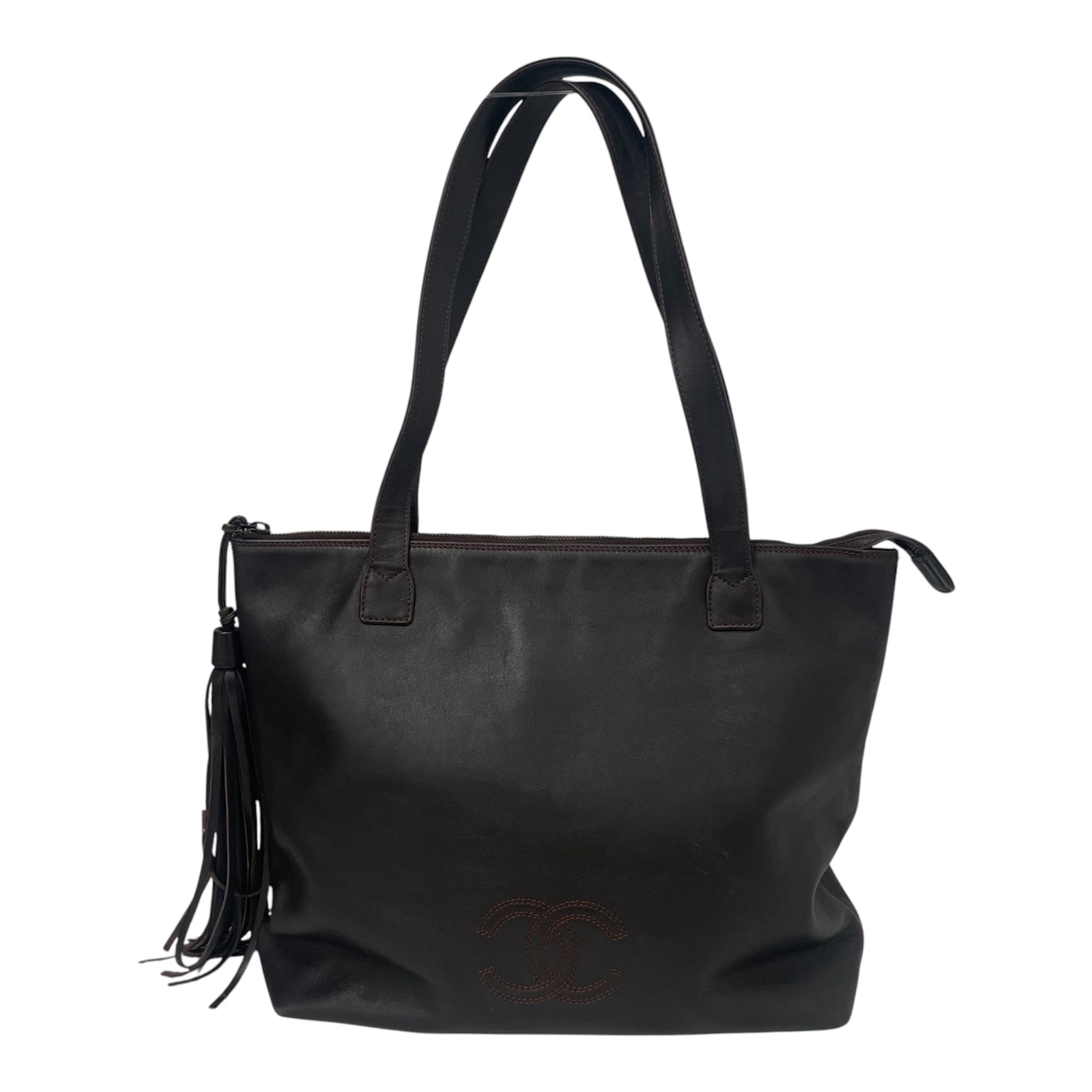 CHANEL/Tote Bag/Leather/BRW/5869181 view 1