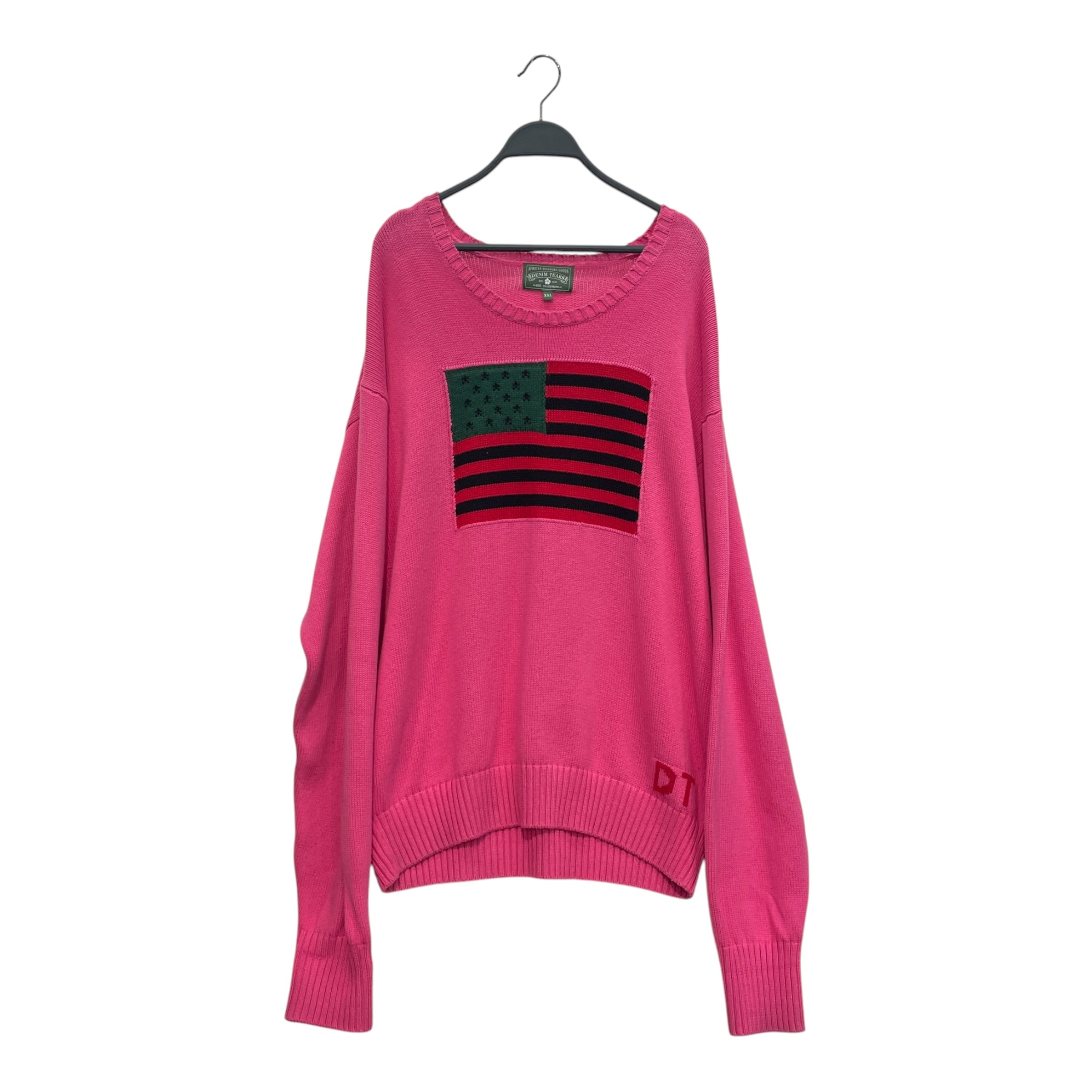 DENIM TEARS/Sweater/XXL/Cotton/PNK/AFRICANAMERICANFLAG view 1