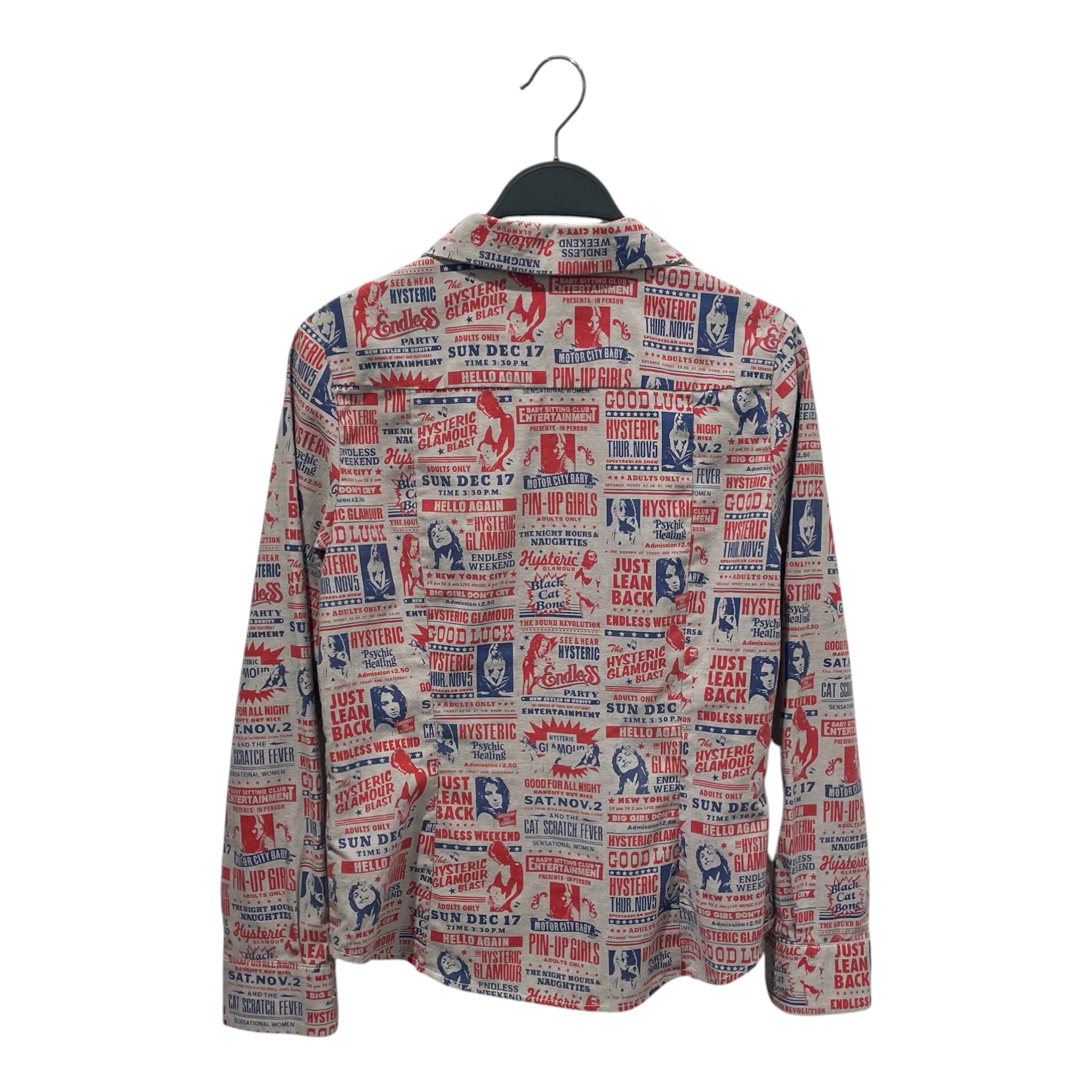 HYSTERIC GLAMOUR/LS Shirt/ALL OVER FLYER PRINTED view 2