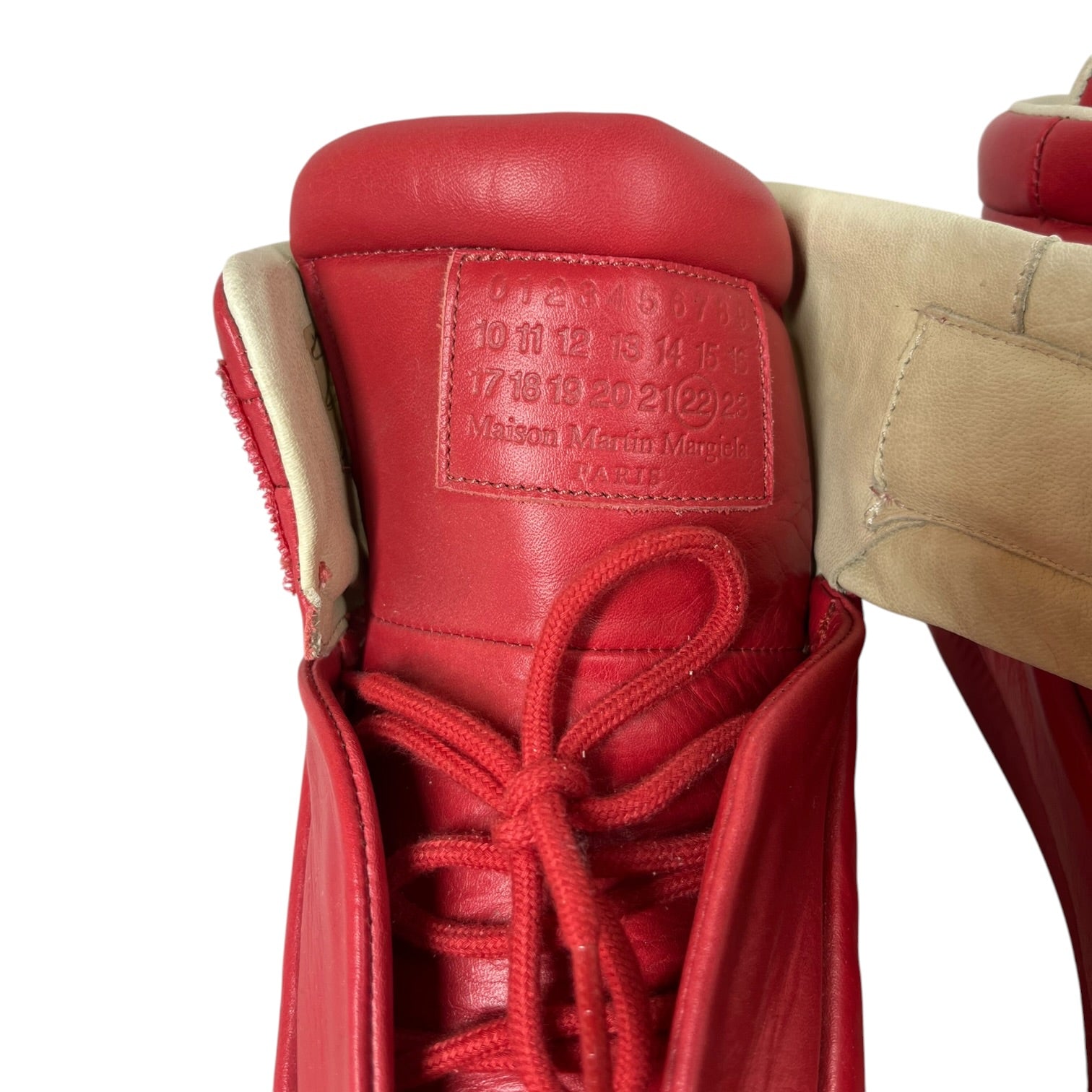 Maison Margiela/Hi-Sneakers/EU 40/Leather/RED/MM Future High Reds view 4