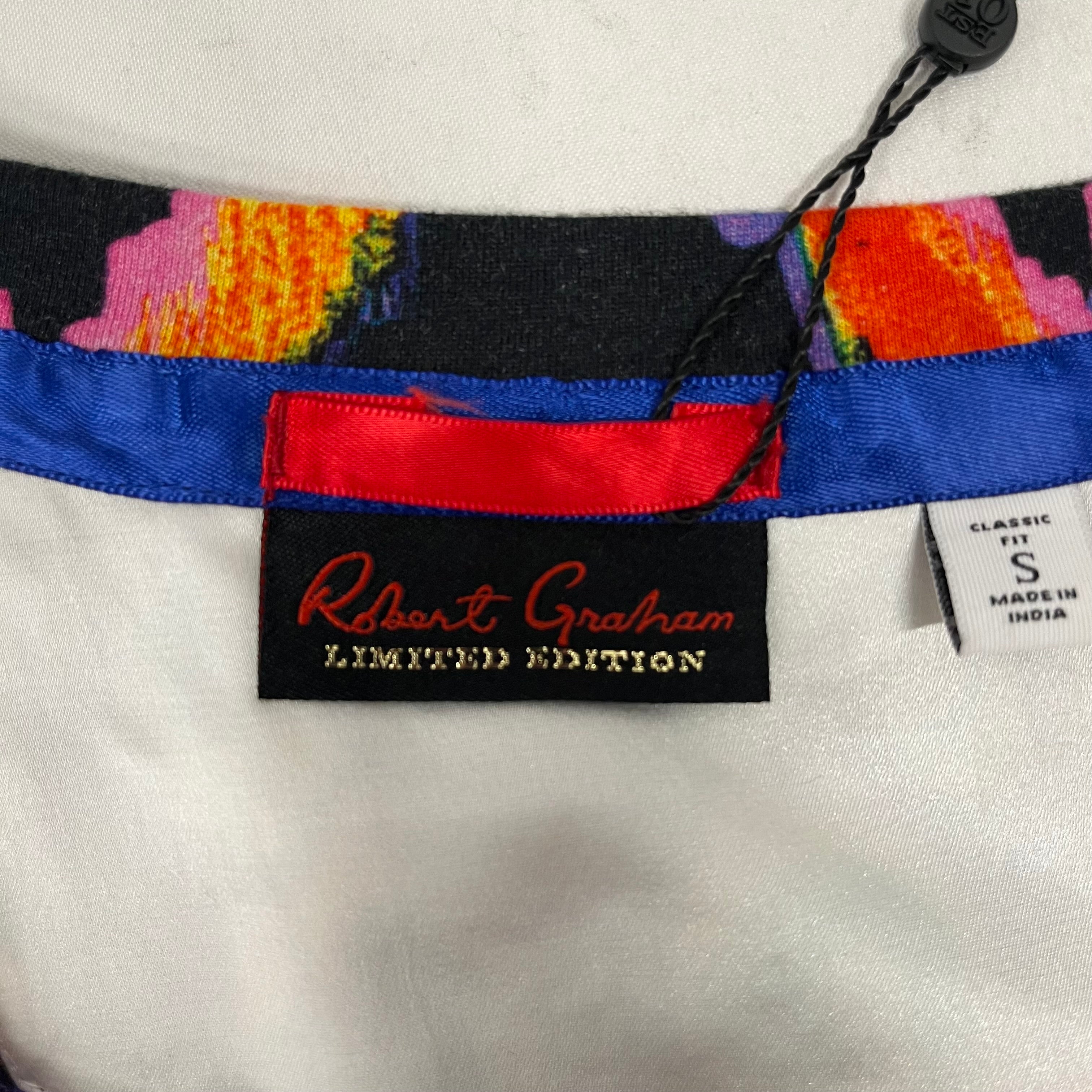 Robert Graham/T-Shirt/S/Cotton/BLU/All Over Print/ view 3