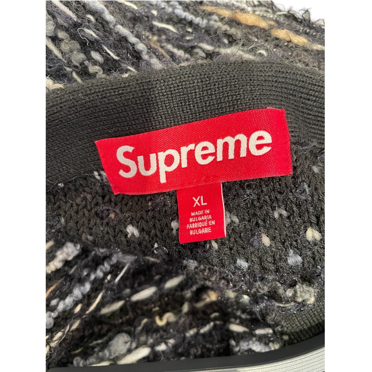 Supreme/Cardigan/XL/Stripe/MLT/Textured cardigan view 3