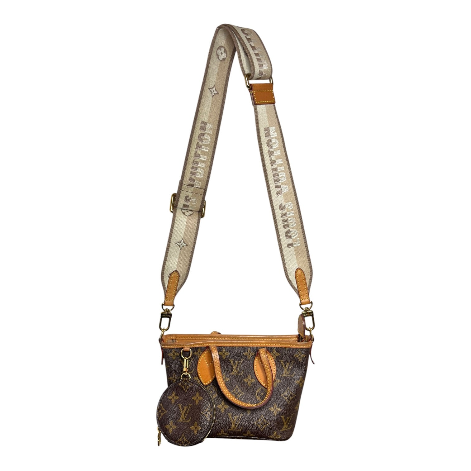 LOUIS VUITTON/Hand Bag/Monogram/Leather/BRW/NEVERFULL BB view 1