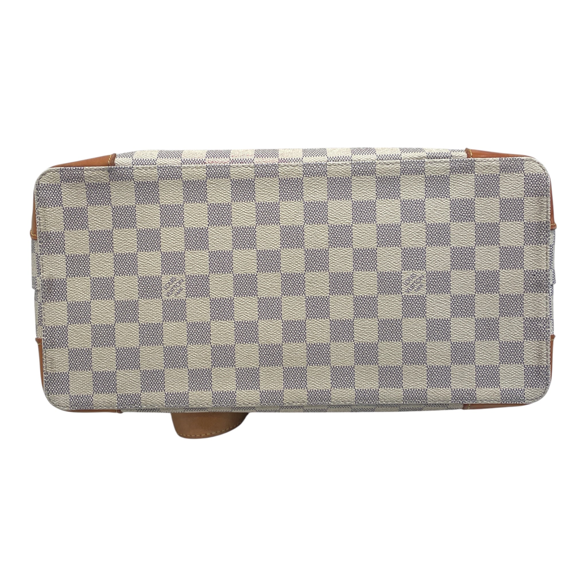 LOUIS VUITTON/Hand Bag/Monogram/Leather/CRM/DAMIER AZUR HAMPSTEAD MM view 3
