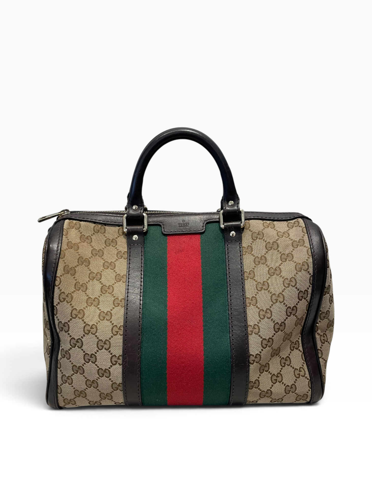 GUCCI/Hand Bag/Monogram/Cotton/BRW/Gucci GG Canvas view 1