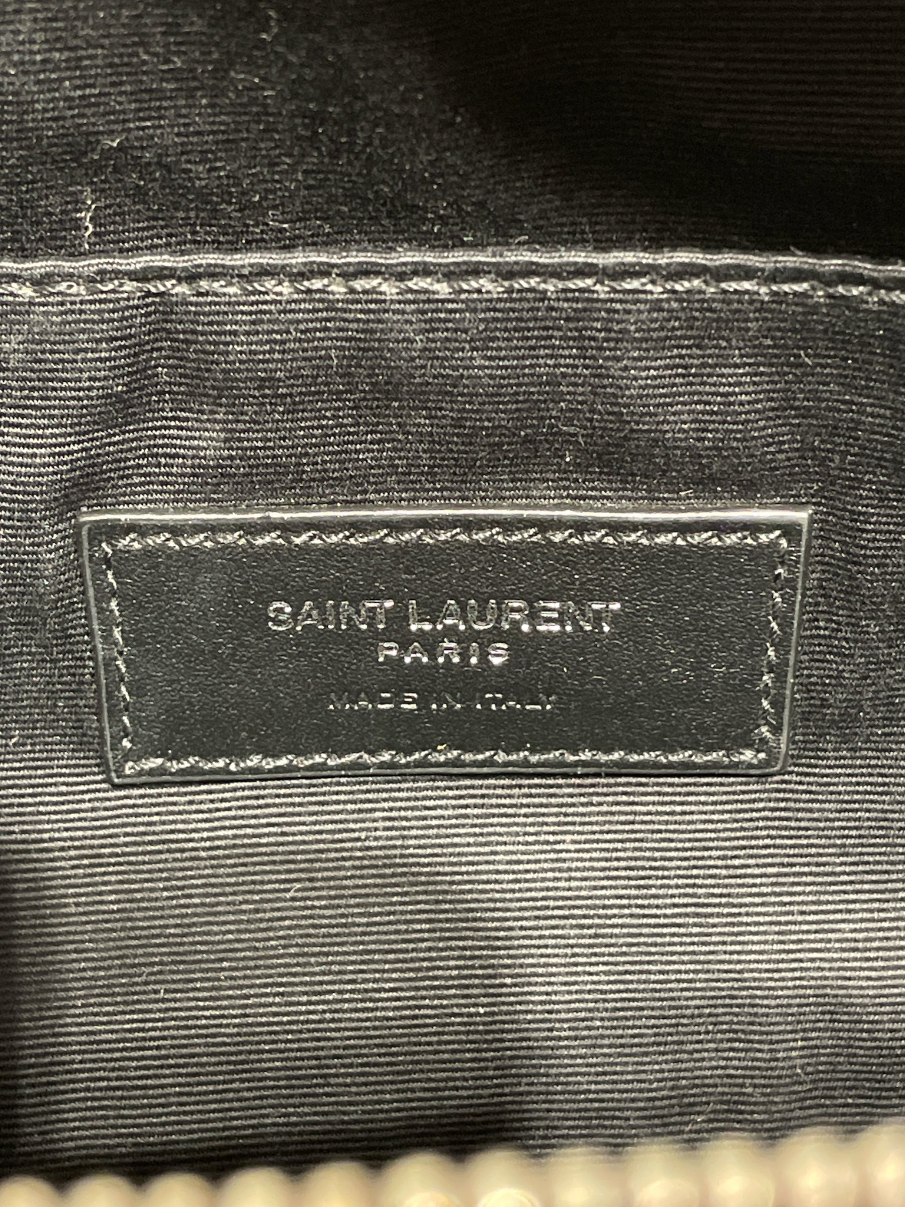 YVES SAINT LAURENT/Fanny Pack/Cotton/BLK/Fanny pack view 3