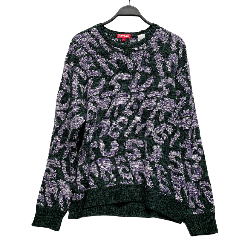 Supreme/Heavy Sweater/L/Polyester/GRN/STACKED
