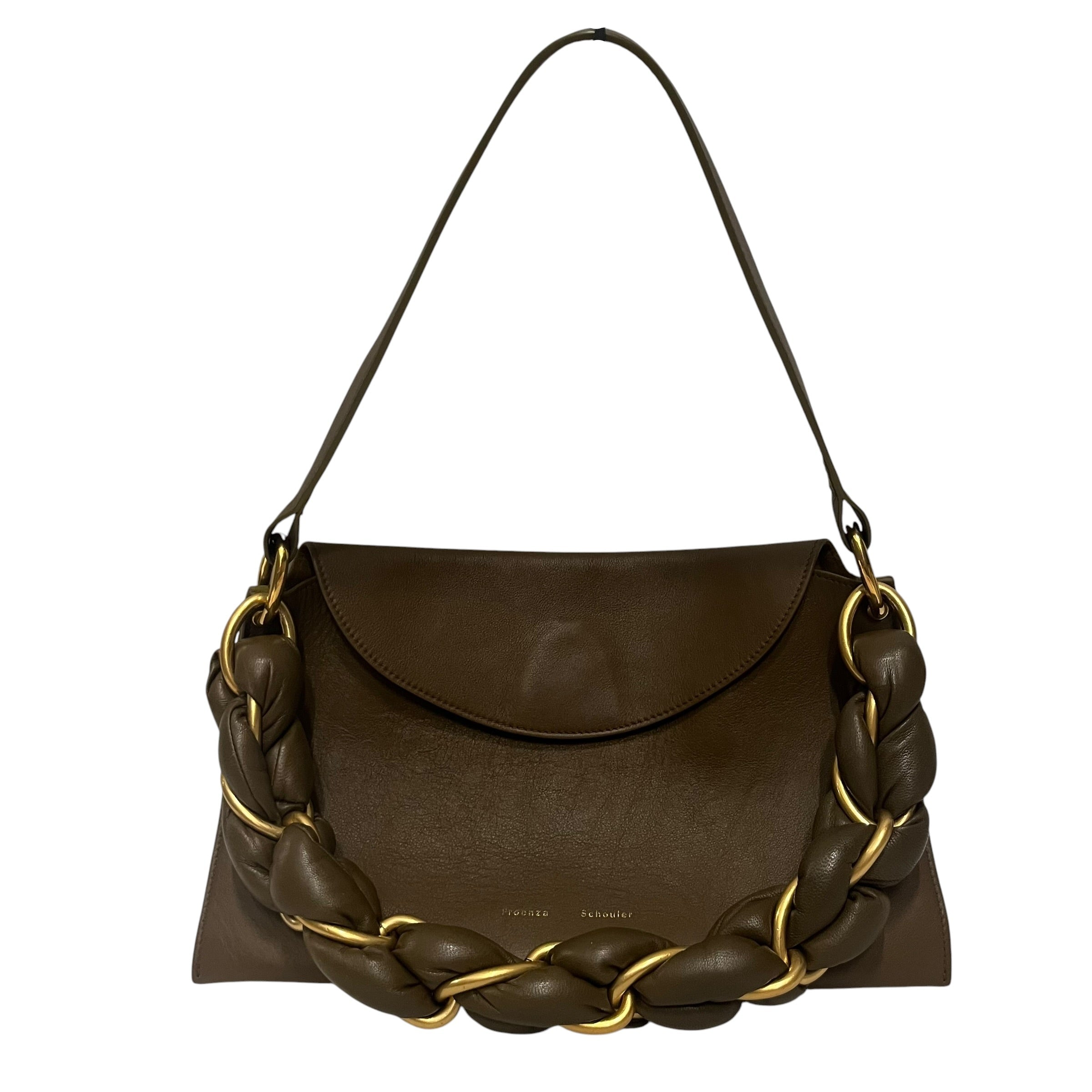 PROENZA SCHOULER/Hand Bag/Leather/CML/BRAIDED CHAIN view 1