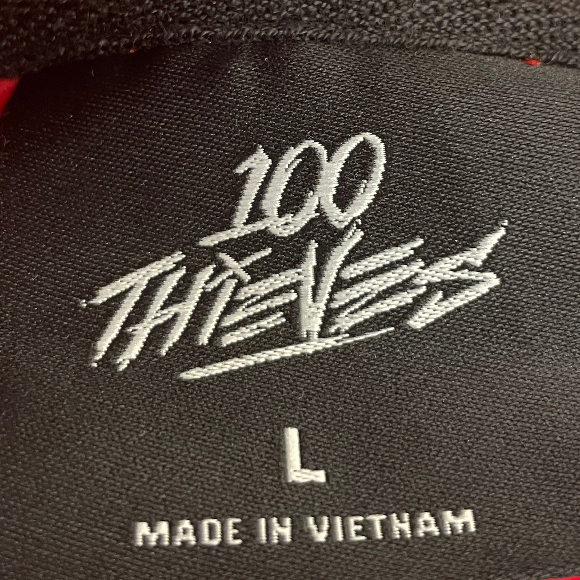 100 Thieves/Hoodie/L/All Over Print/Cotton/RED/ view 3