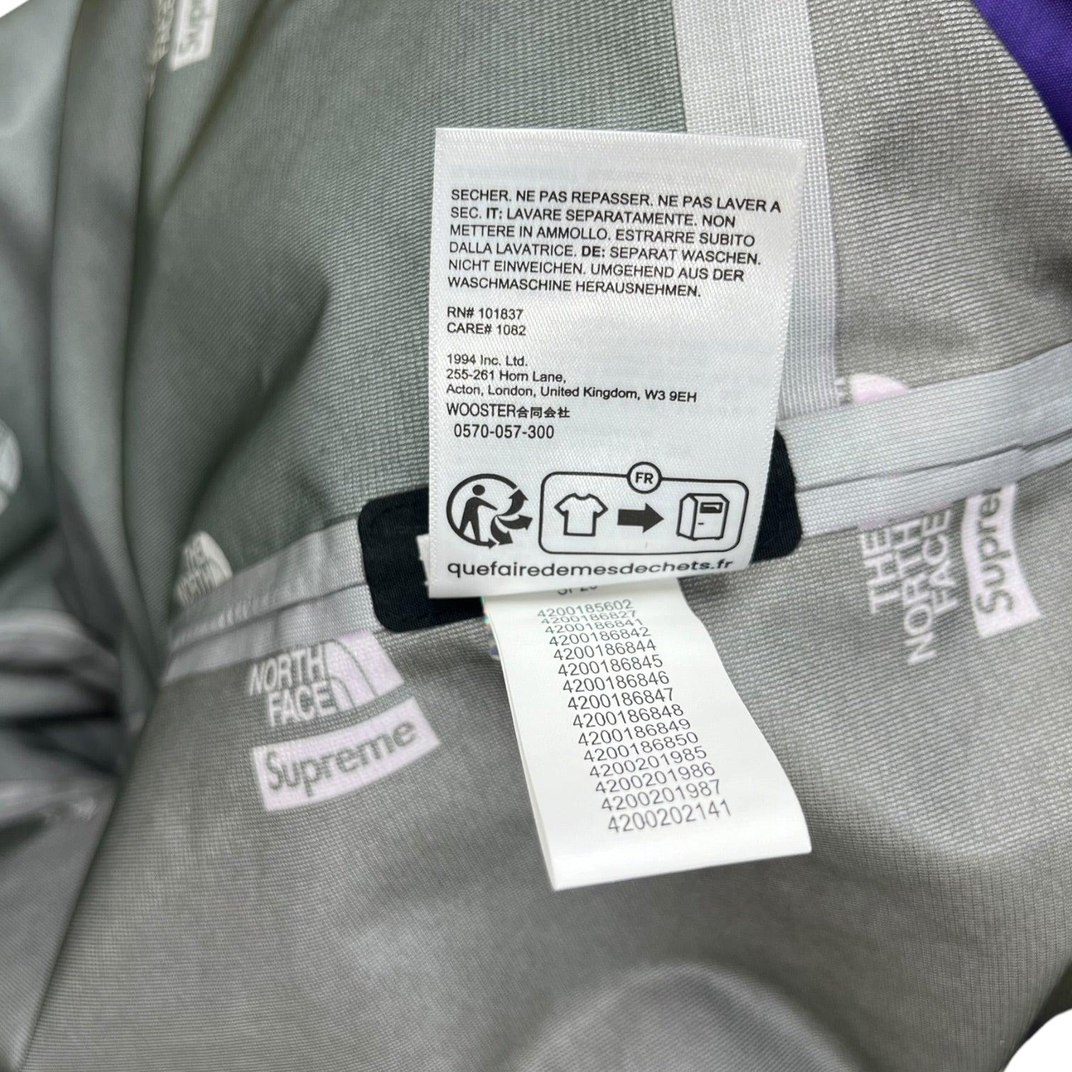 THE NORTH FACE/Supreme/Mountain Parka/M/Nylon/PPL/All Over Print/Printed taped seam shell jkt view 4
