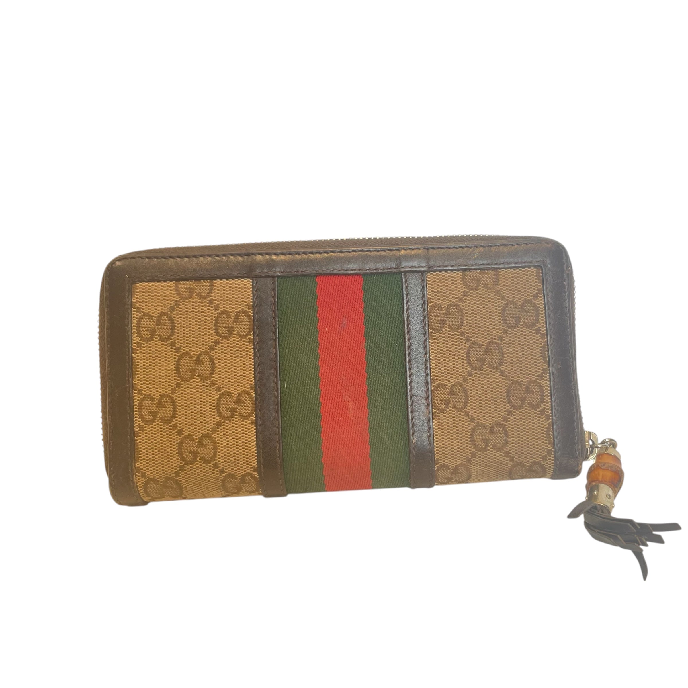 GUCCI/Wallet/Monogram/CML/rania GG cancas zip around view 2