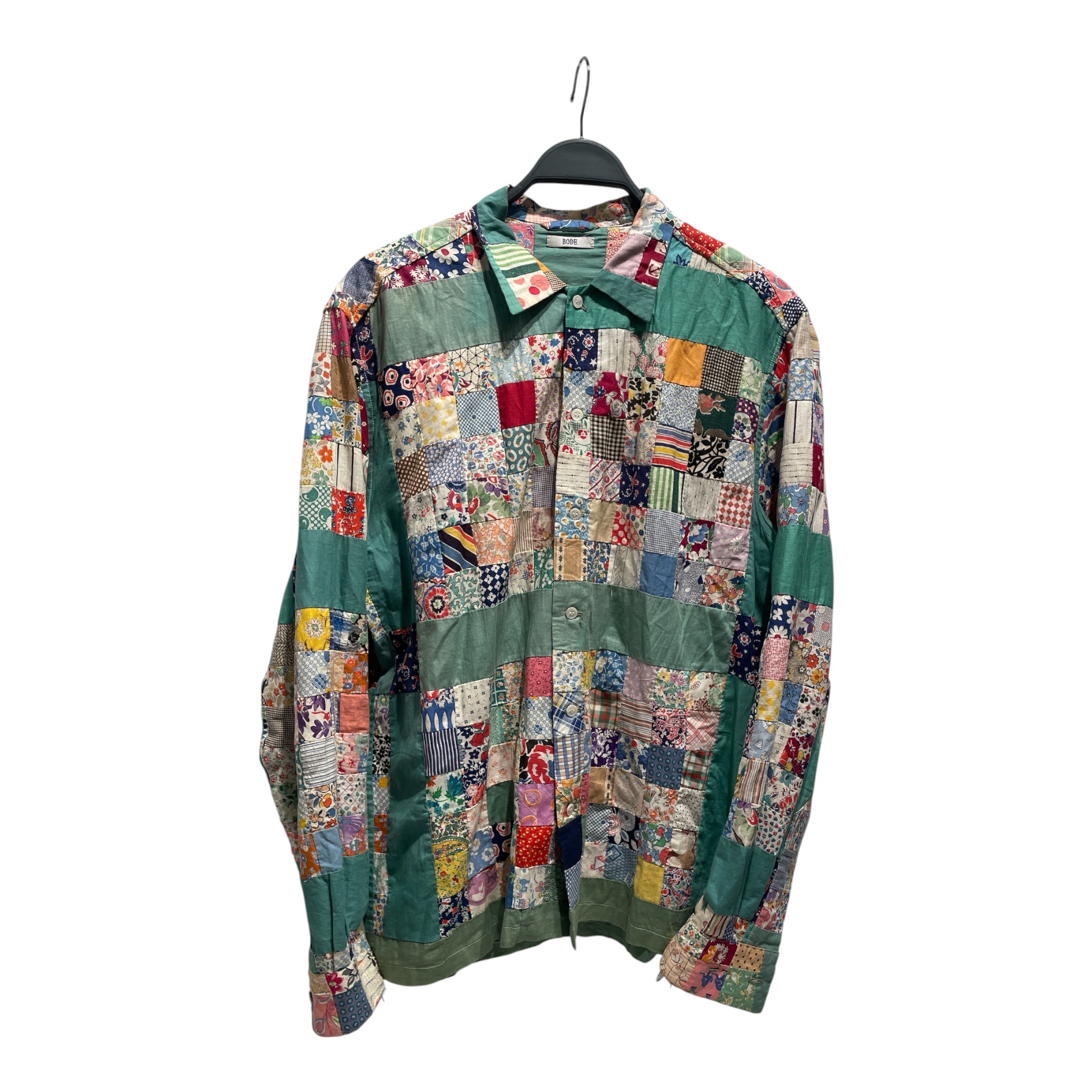 BODE/LS Shirt/L/Cotton/MLT/Floral Pattern/patchwork view 1