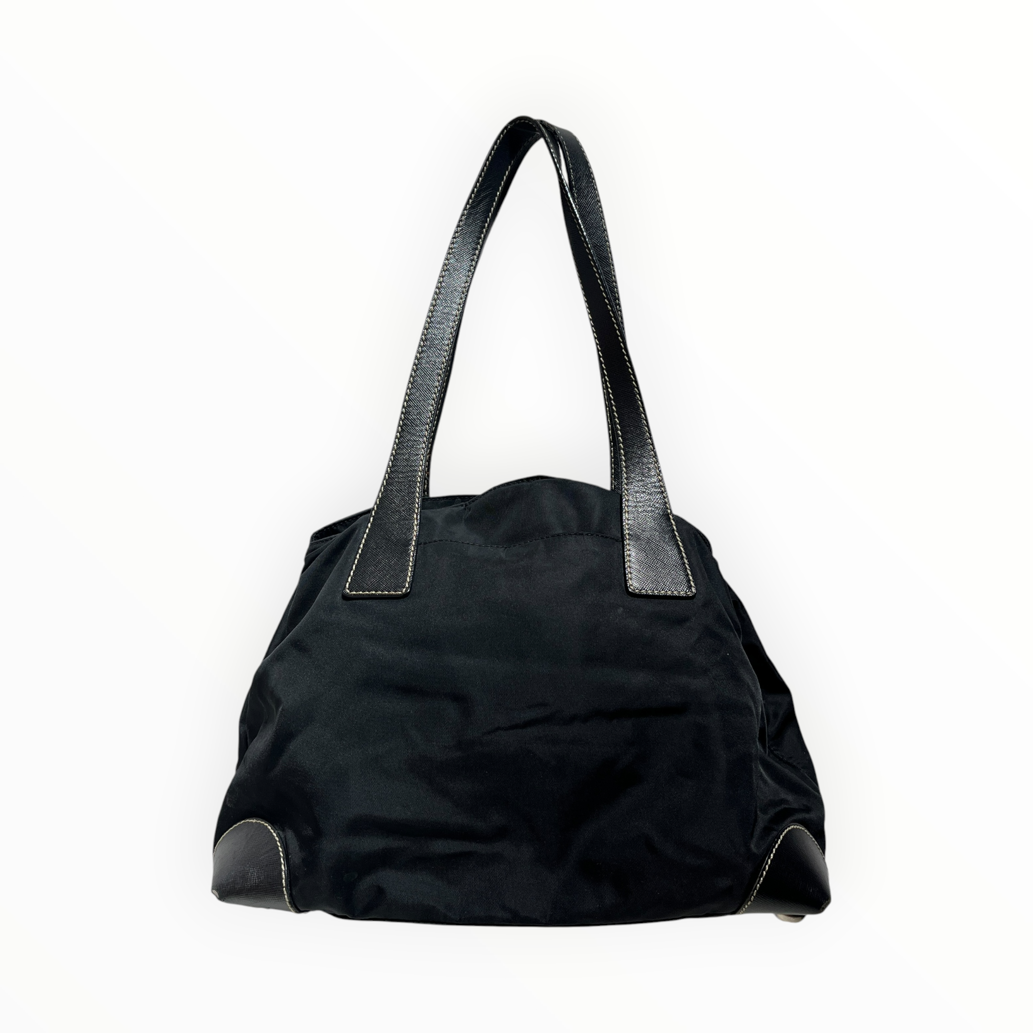 PRADA/Hand Bag/Nylon/BLK/nylon saffiano bag view 2