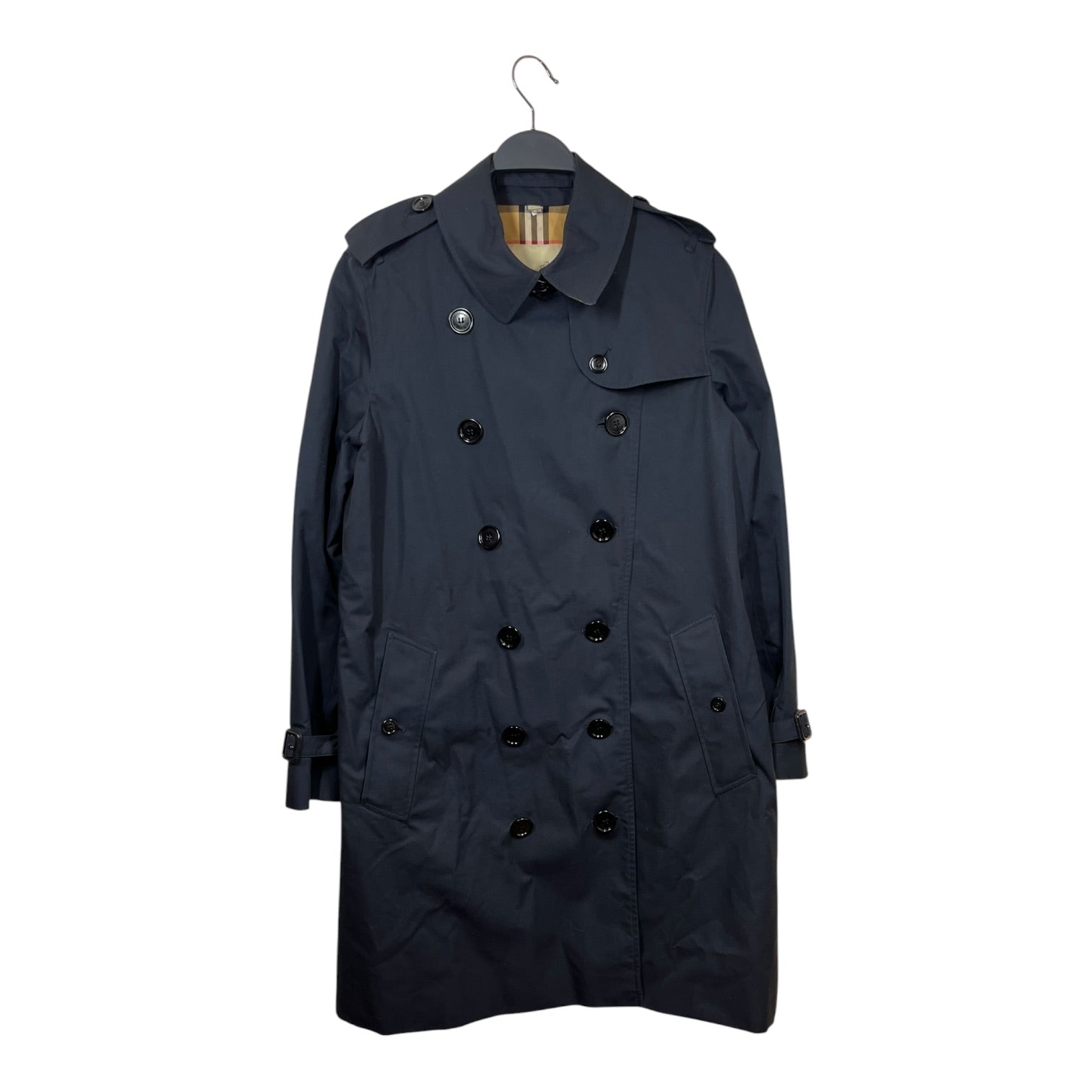 BURBERRY LONDON/Jacket/8/Cotton/BLK/trench plaid lining view 1