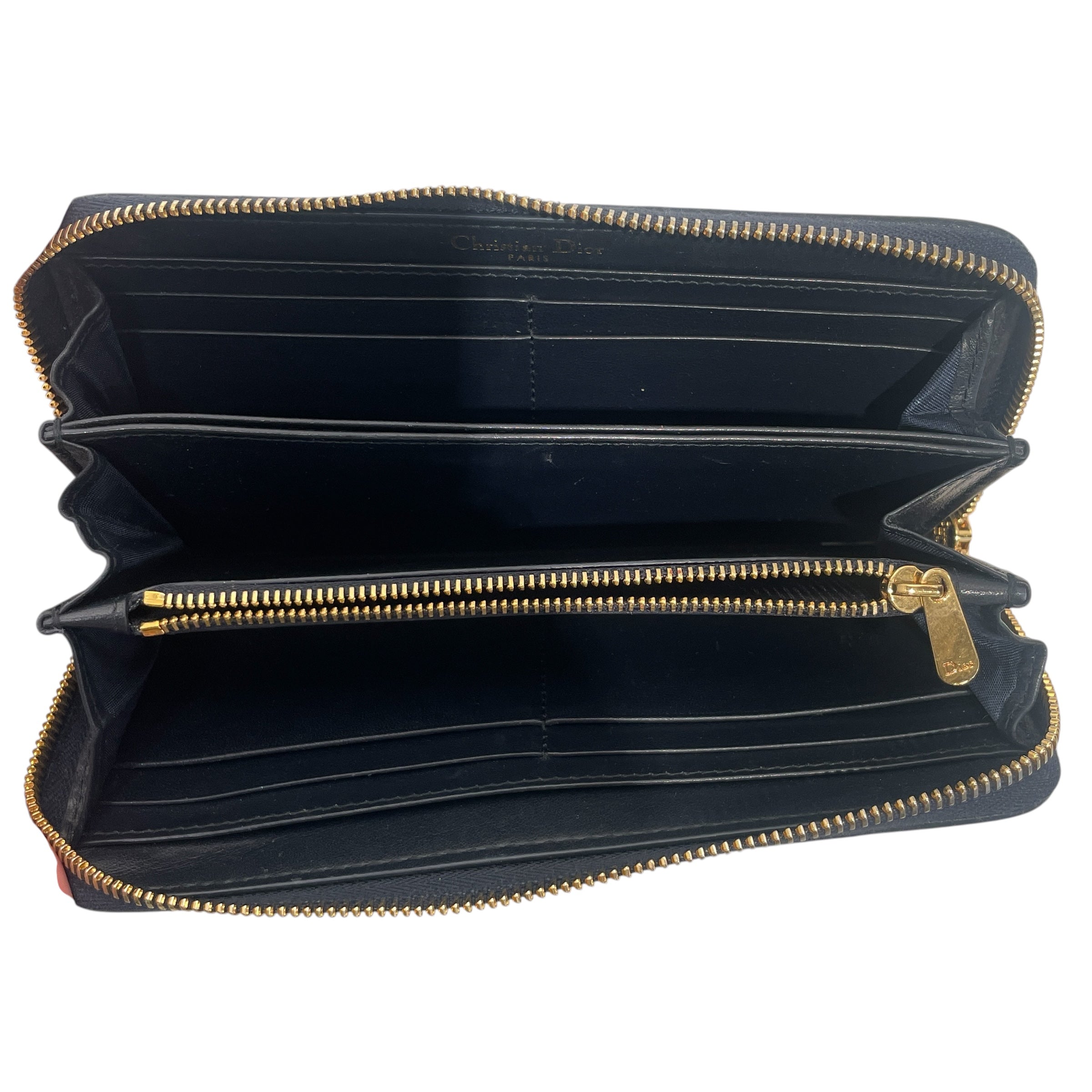 Christian Dior/Long Wallet/Cotton/NVY/30 montaigne voyageur view 4