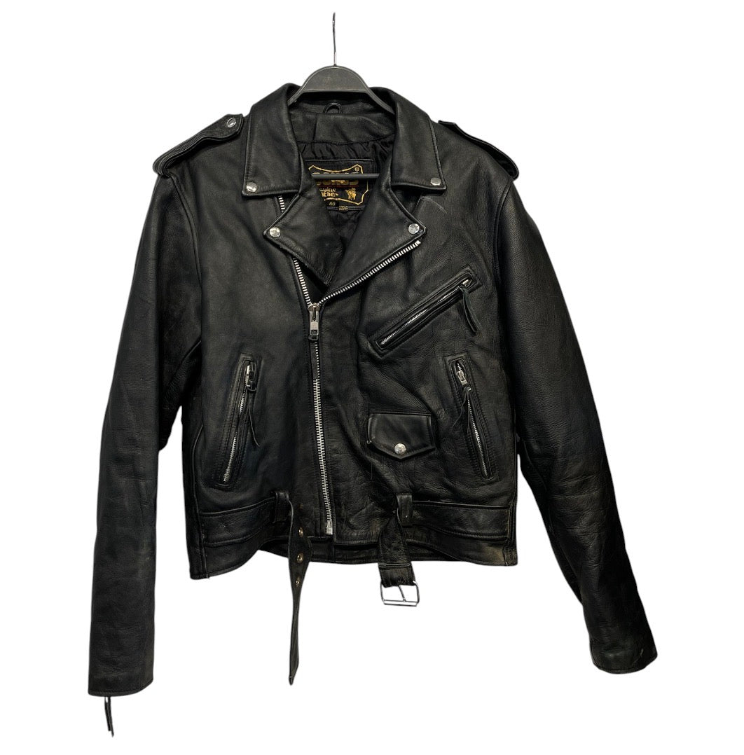 HARLEY DAVIDSON/Leather Jkt/S/Leather/BLK/big patch on back view 1