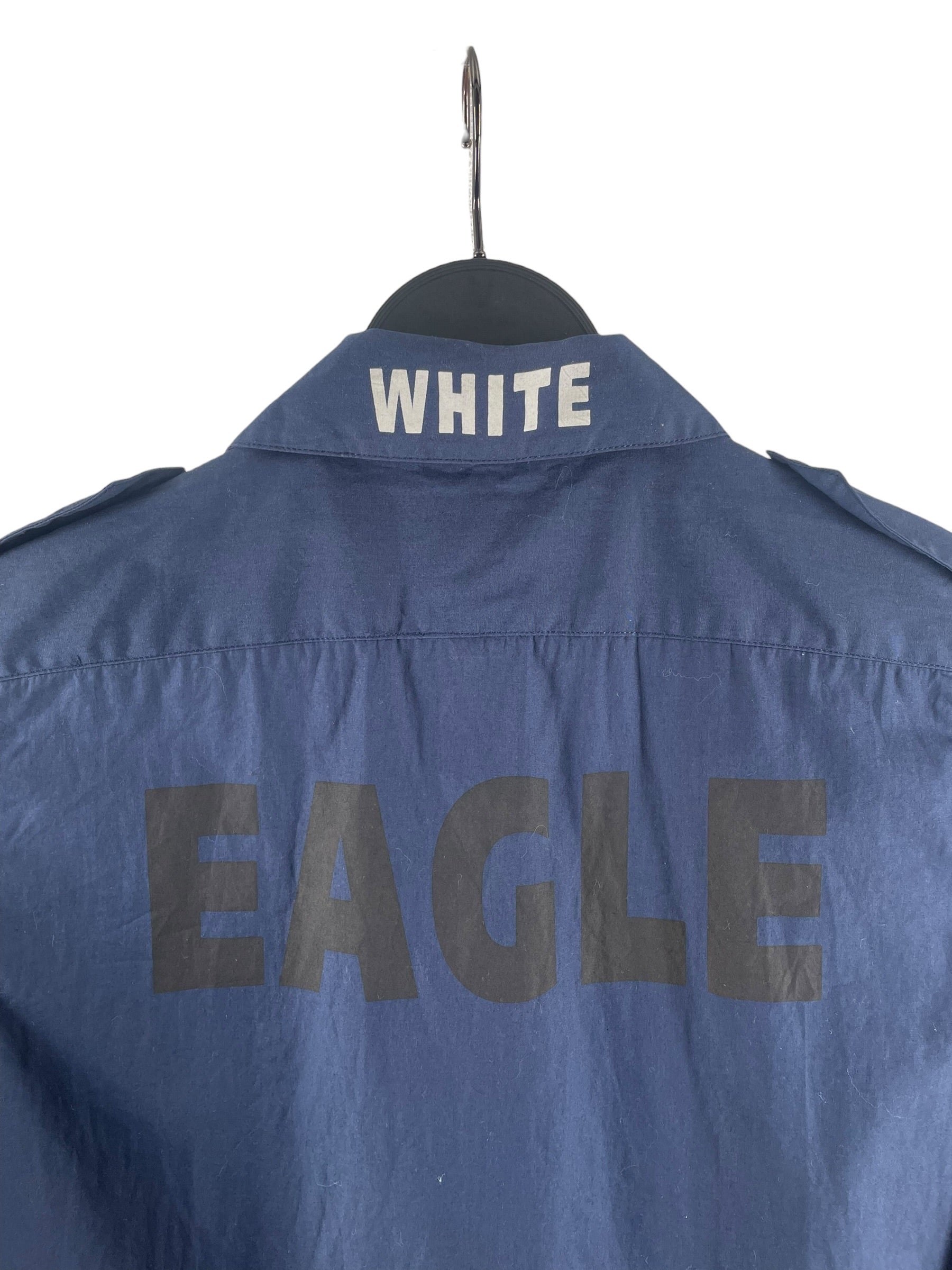 Walter Van Beirendonck/SS Shirt/S/Cotton/NVY/EAGLE BACK GRAPHIC view 3