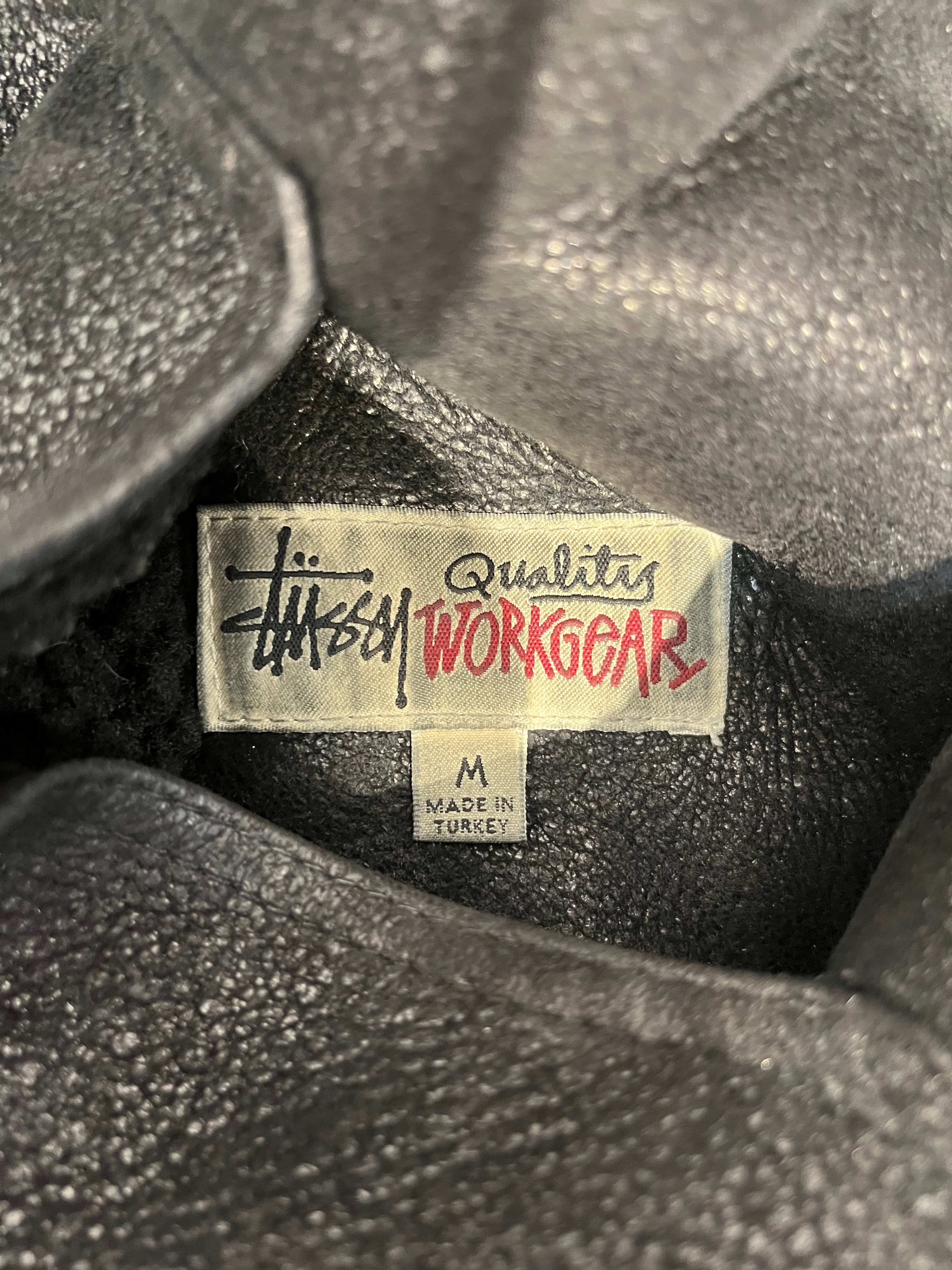 STUSSY/Leather Jkt/M/Leather/BLK/SHEARLING BOMBER view 5
