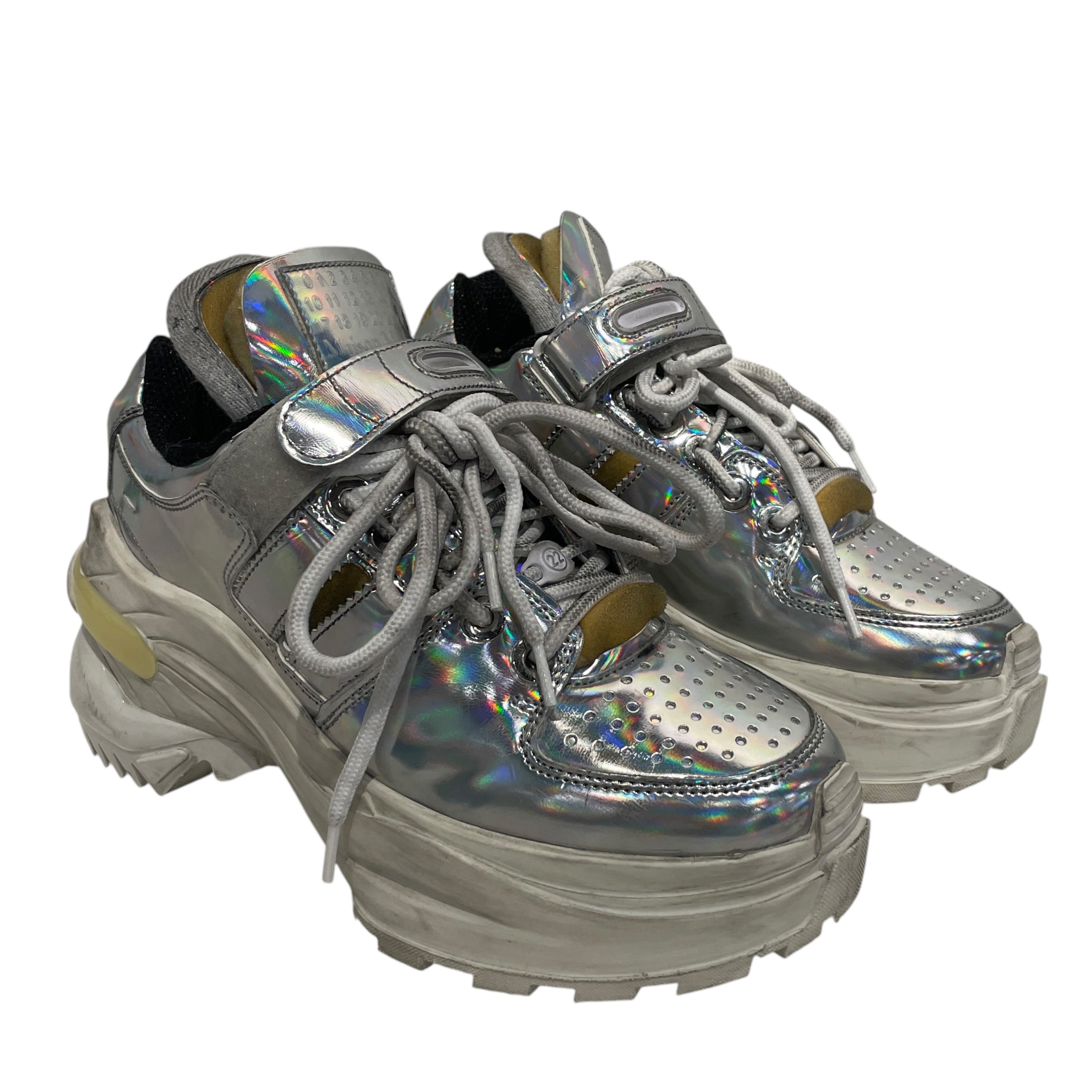 Maison Margiela/Hi-Sneakers/EU 36/Acrylic/SLV/ view 1