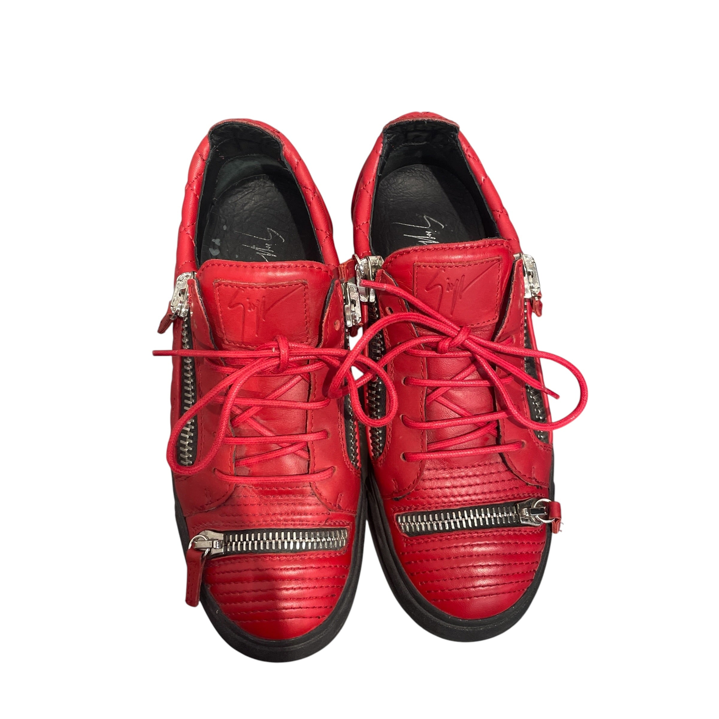 Giuseppe Zanotti/Low-Sneakers/EU 41/Leather/RED/U-Tip/GUISEPPE LEATHER RED PROJECTS view 3