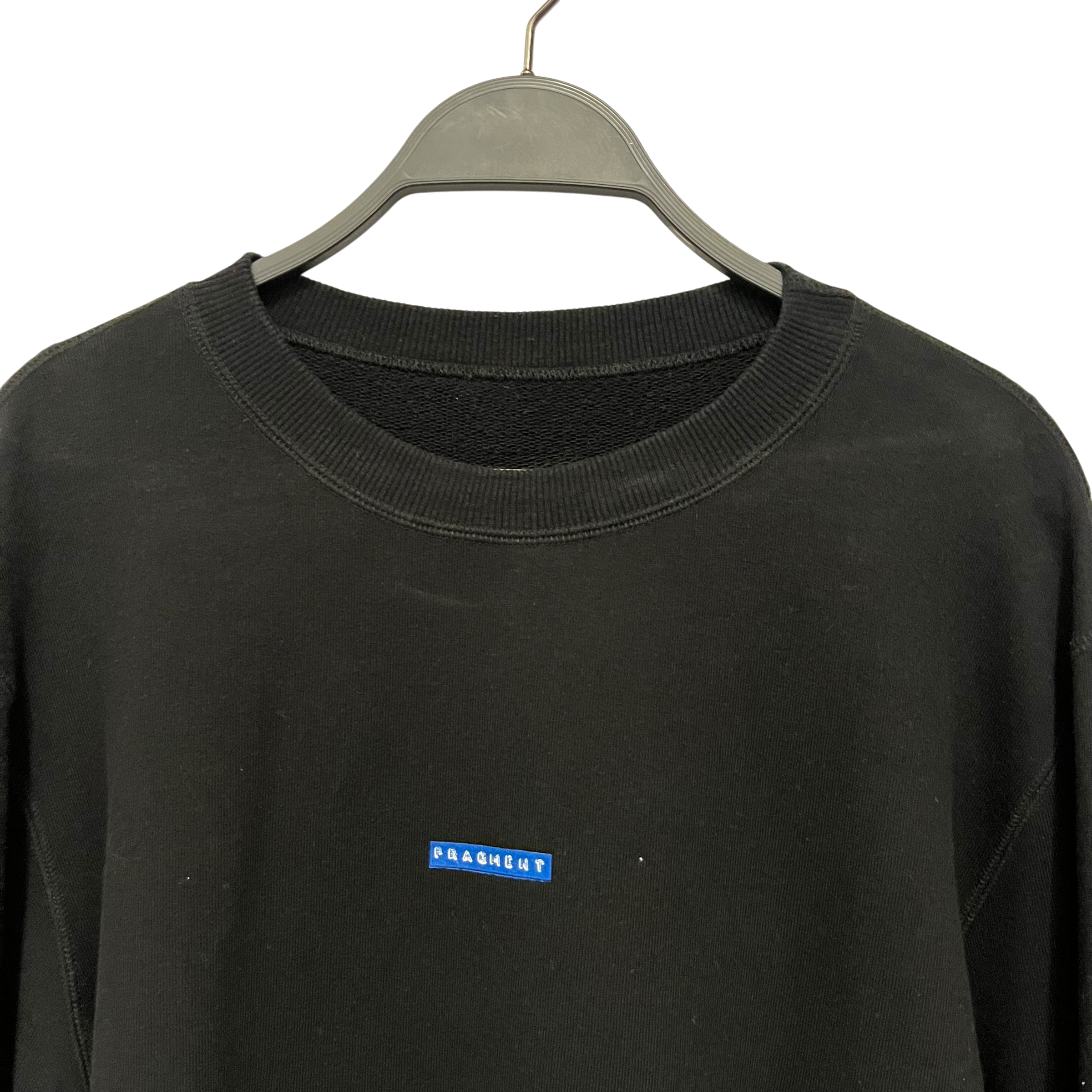 Sacai/FRAGMENT/Sweatshirt/L/Cotton/BLK/Pullover/mini blue graphic view 6