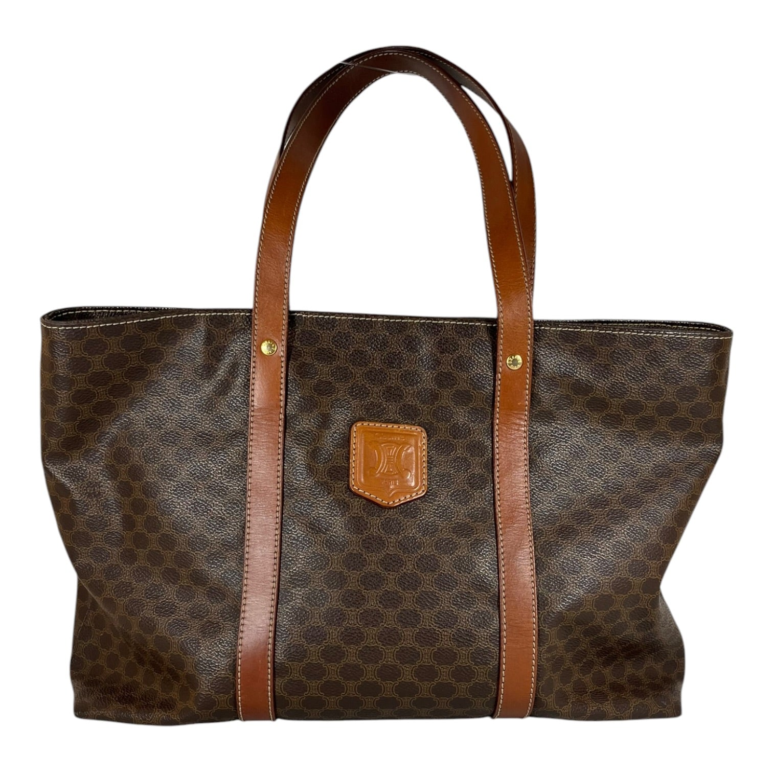 CELINE/Tote Bag/Monogram/Leather/BRW/MACADAM view 1