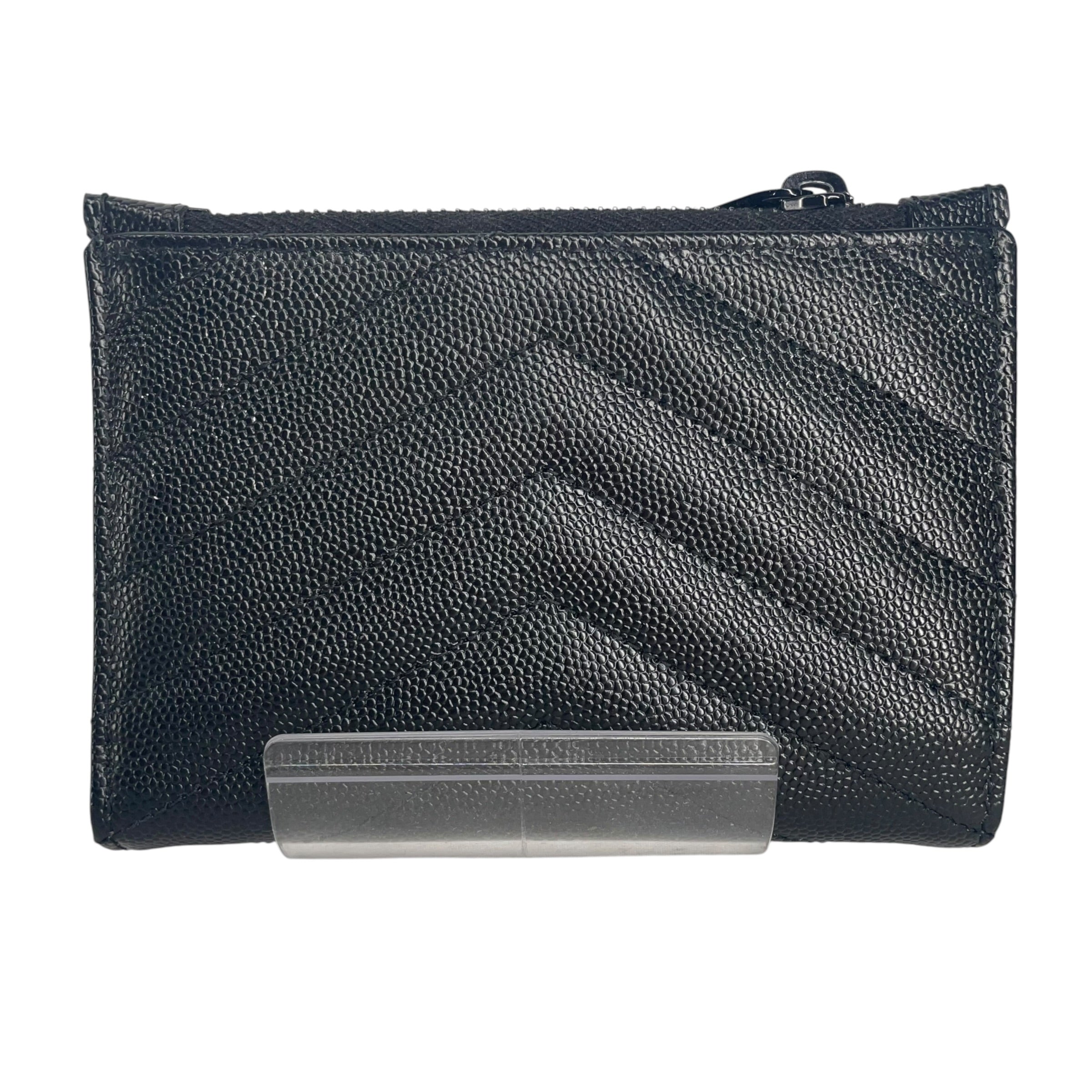 SAINT LAURENT/Wallet/Leather/BLK/M's/CASSANDRA view 2
